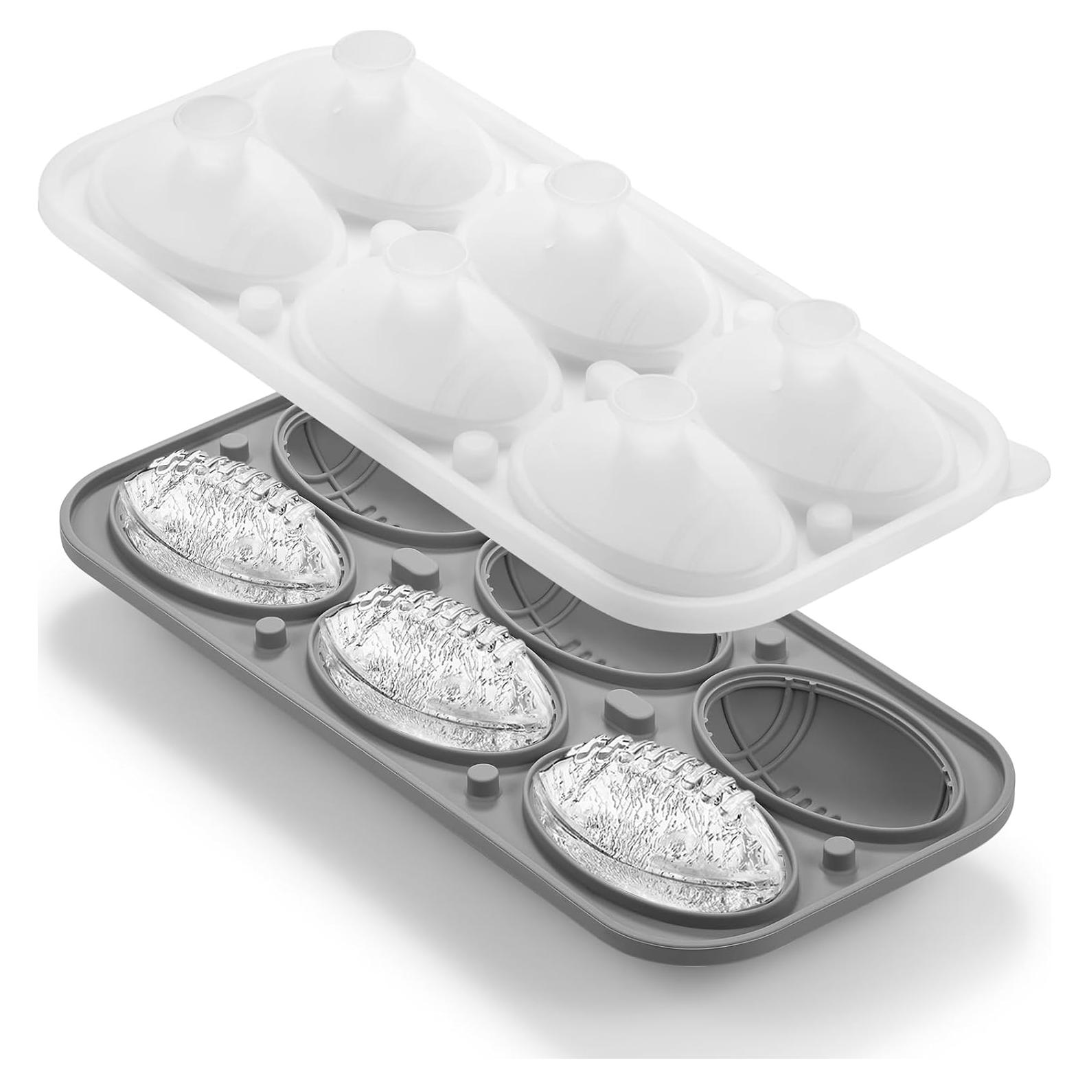 Bandeja de Hielo en Forma de Fútbol 3D Nax Caki - Silicona Grande