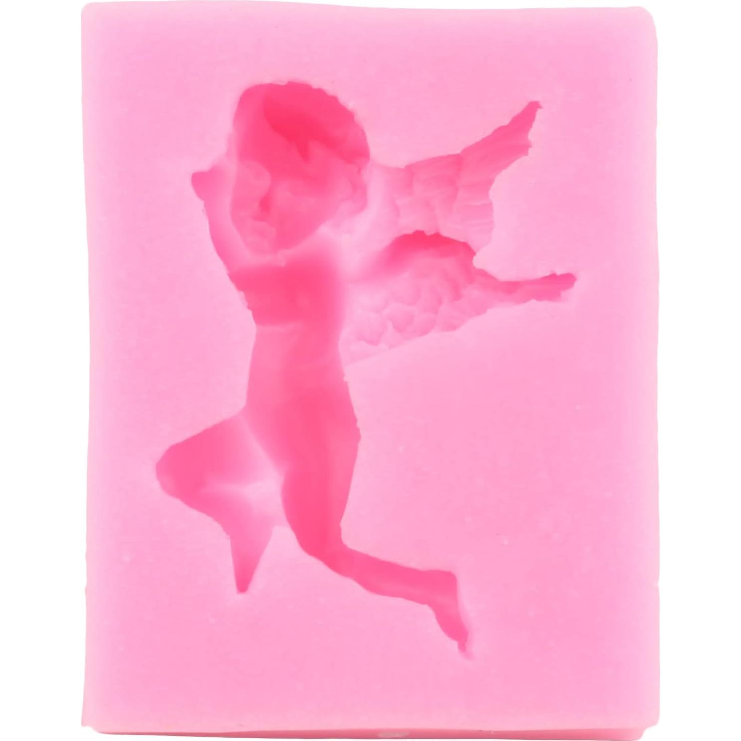 Molde de Silicona 3D Bebé Ángel Mujiang - Set de 3 para Pasteles