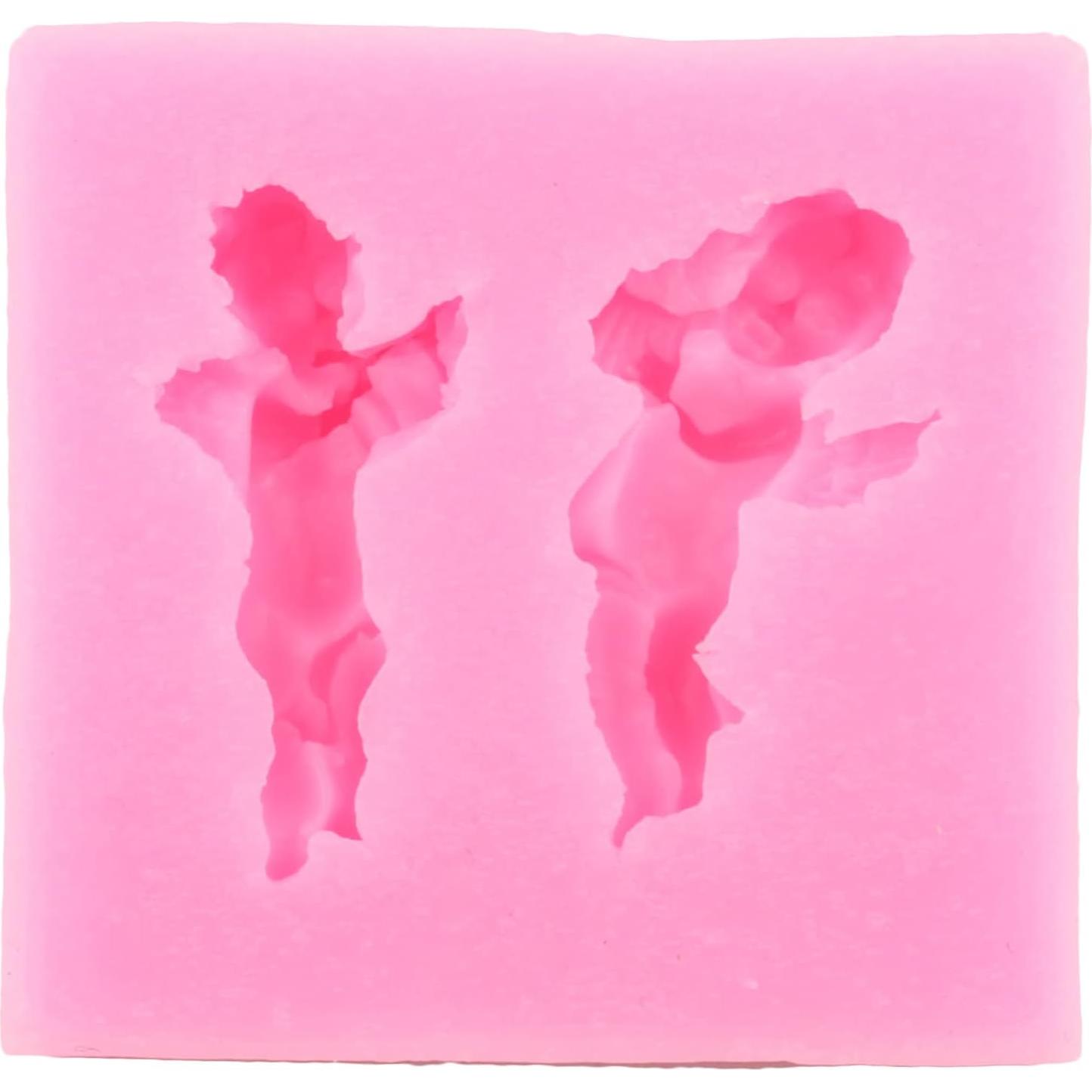 Molde de Silicona 3D Bebé Ángel Mujiang - Set de 3 para Pasteles