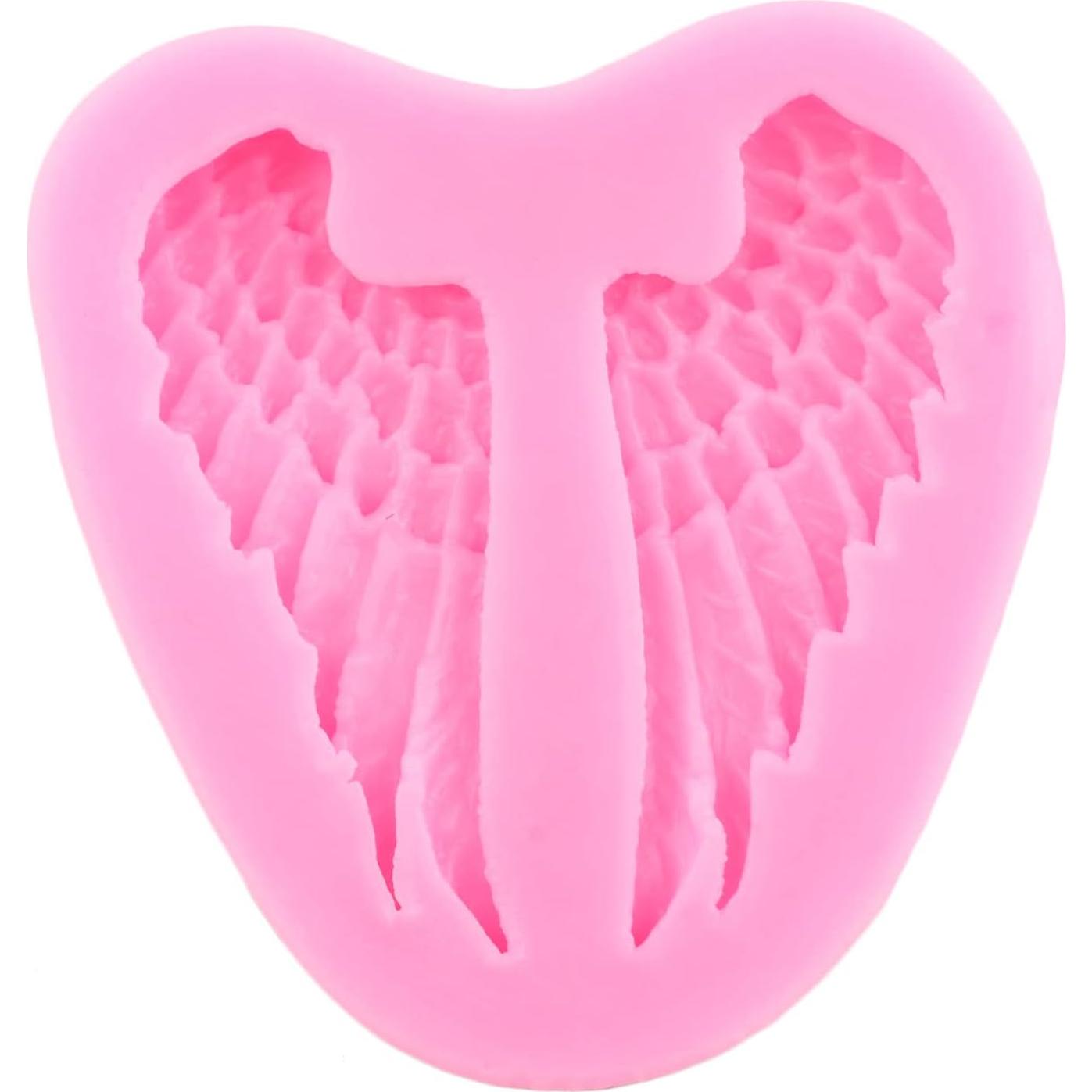 Moldes de Silicona Mujiang Alas de Ángel Set de 4 para Pasteles