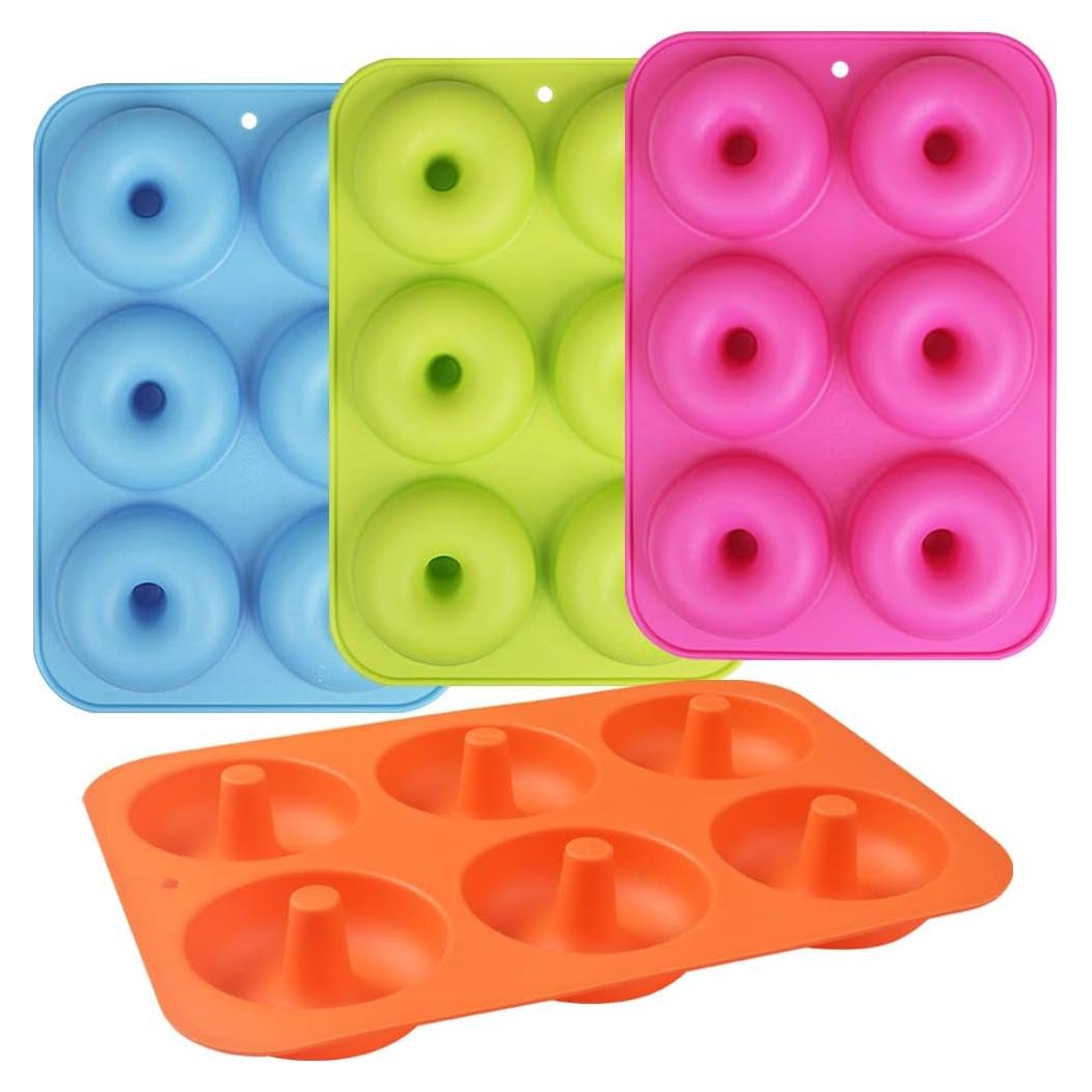 Molde de Silicona para Donuts Newk, 4 Piezas, Antiadherente