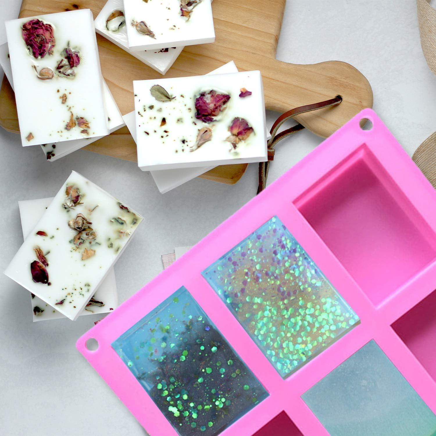 Paquete de 3 Moldes de Silicona para Jabón OBSGUMU