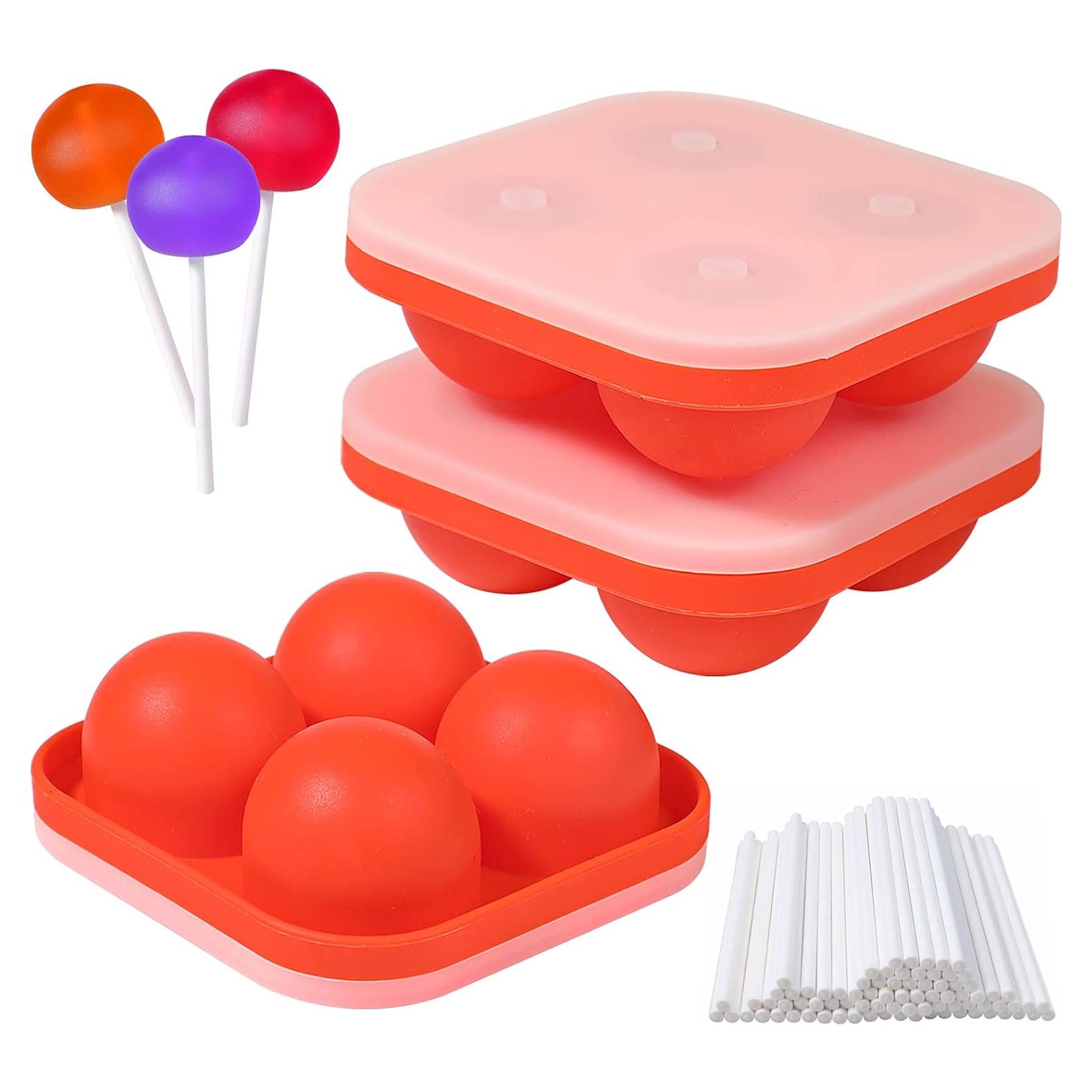 Moldes de Silicona para Lollipop Webake - 3 Piezas con Palitos