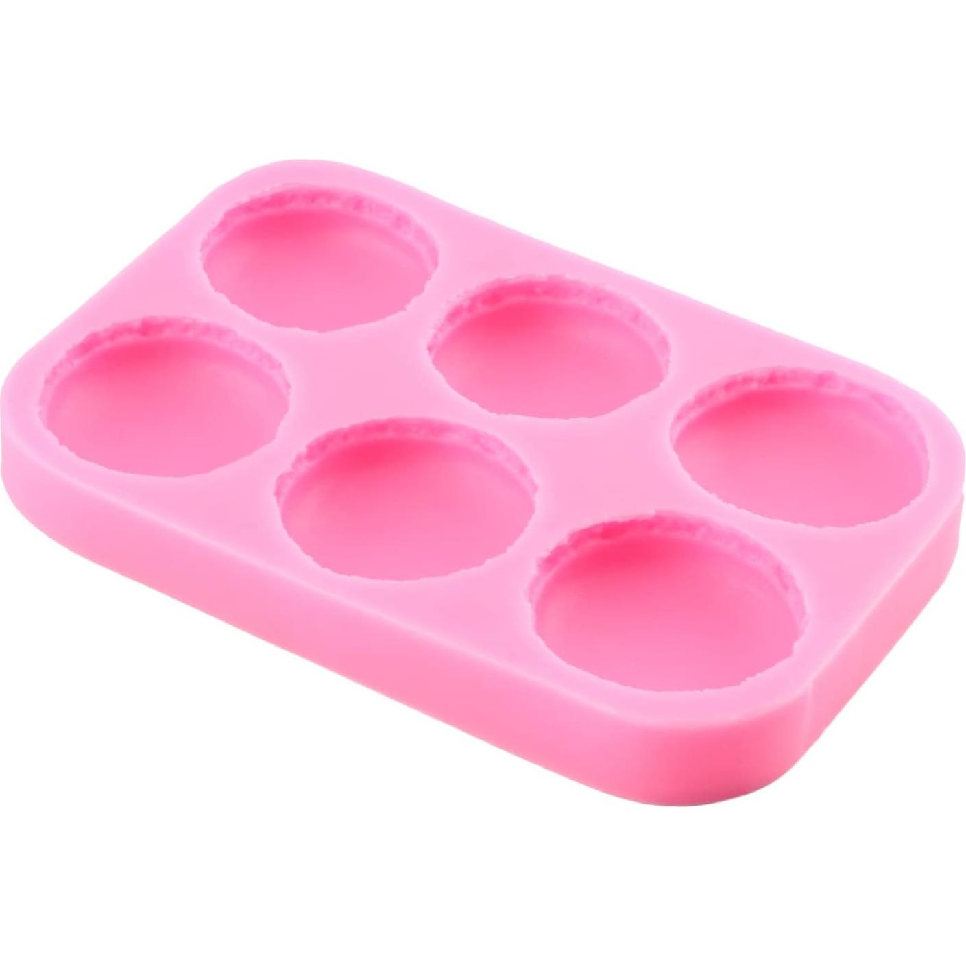 Molde de Silicona 3D Mujiang para Hamburguesas y Macarons 6 Cavidades