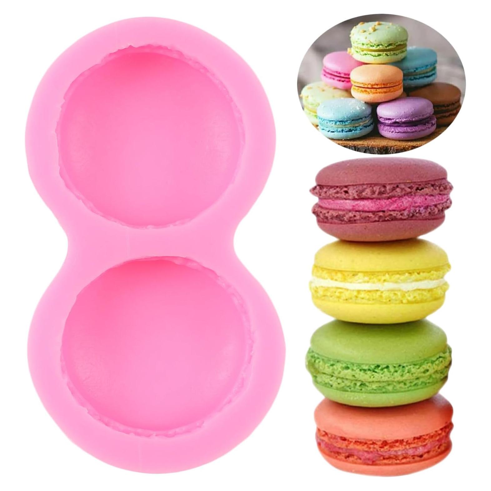 Molde de Silicona 3D QDMOLDS para Macaroon y Hamburguesa