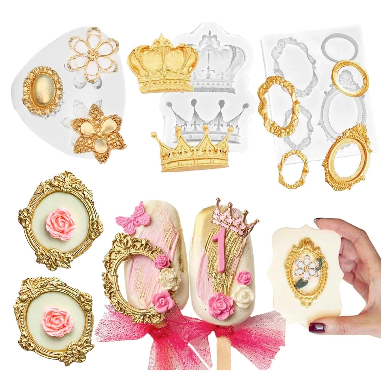 Molde de Silicona para Cupcakes JeVenis Vintage 3 Piezas