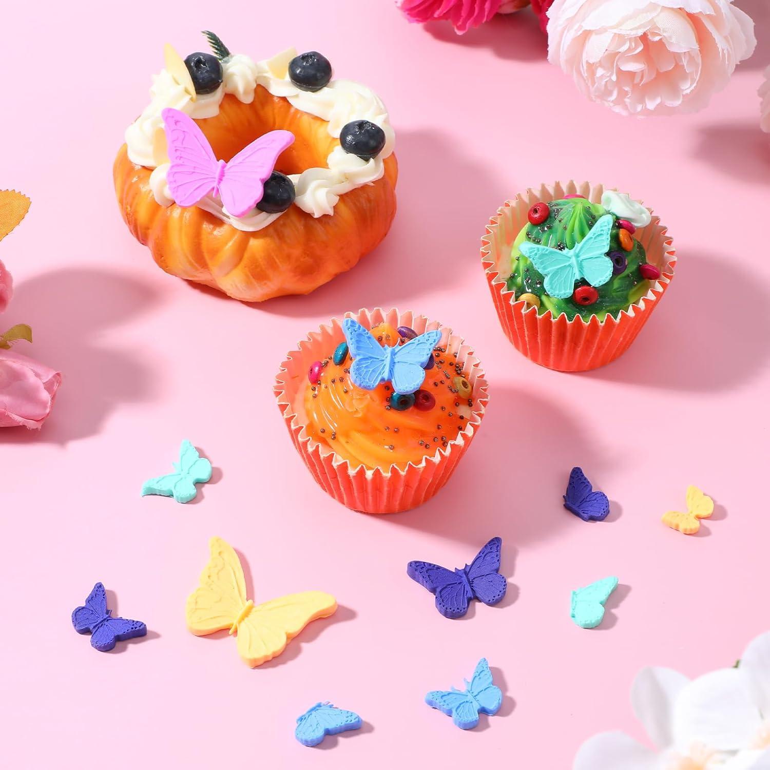 Juego de 6 Moldes de Silicona Mariposa Telooco para Chocolates