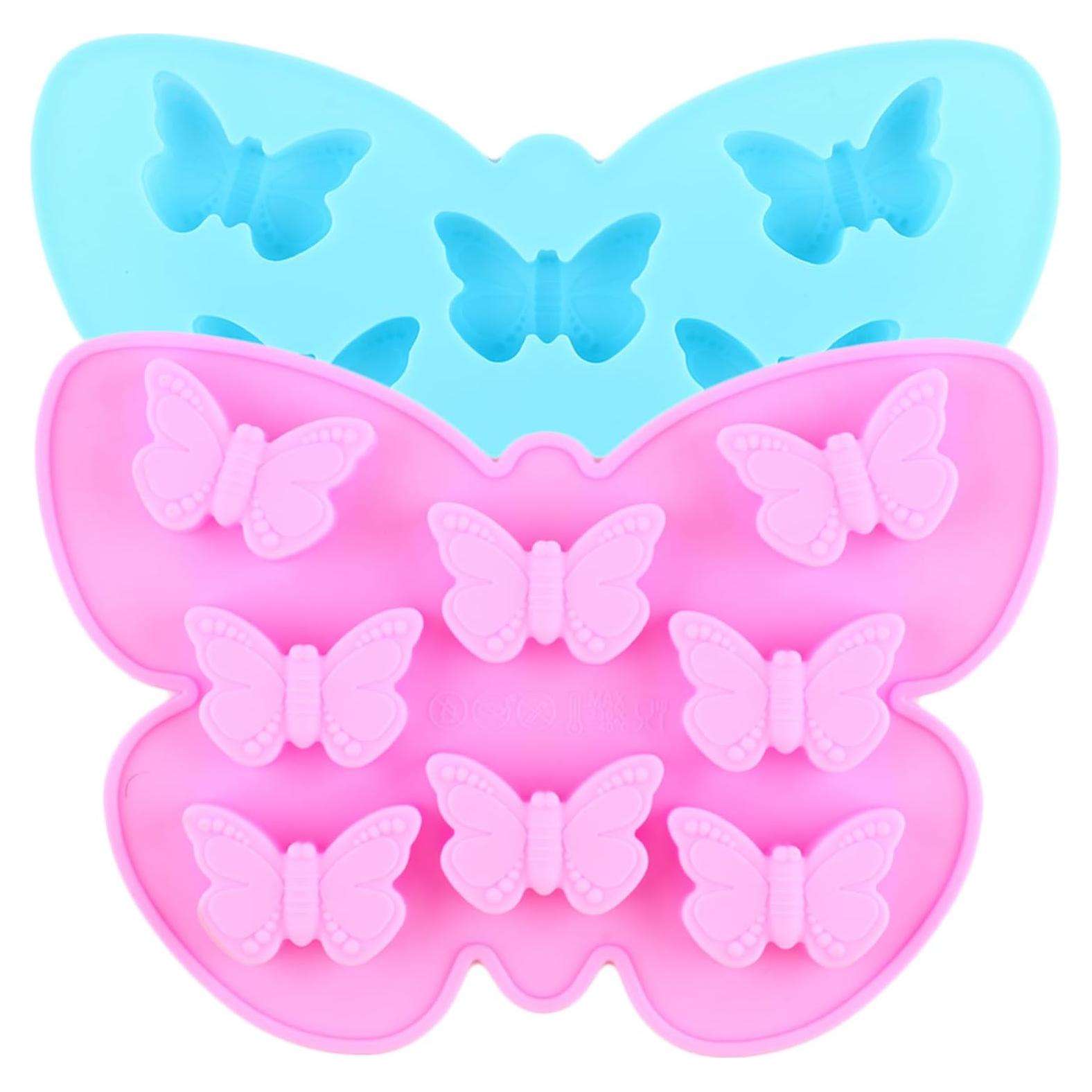 Moldes de Chocolate de Silicona Mariposa YIMINGMOLD 2 Piezas