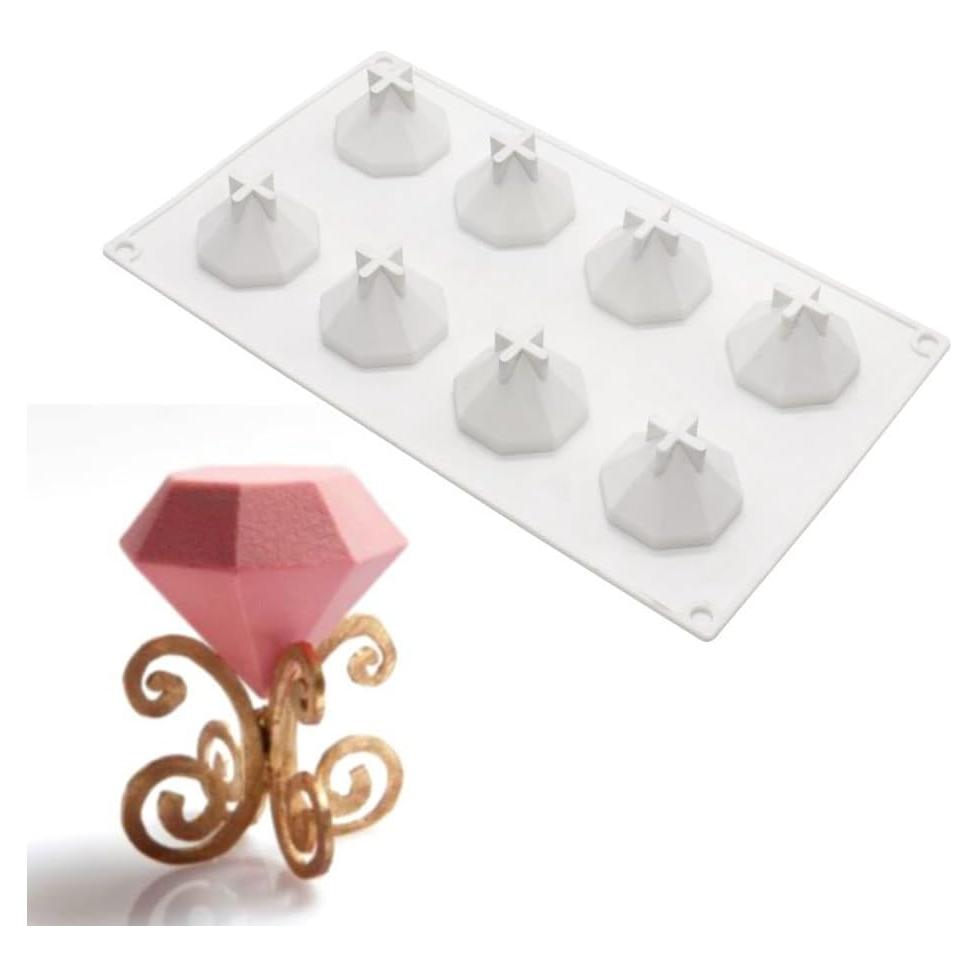 Molde de Silicona para Cubos de Hielo Diamante 3D Mostsom 30.1x17.4cm