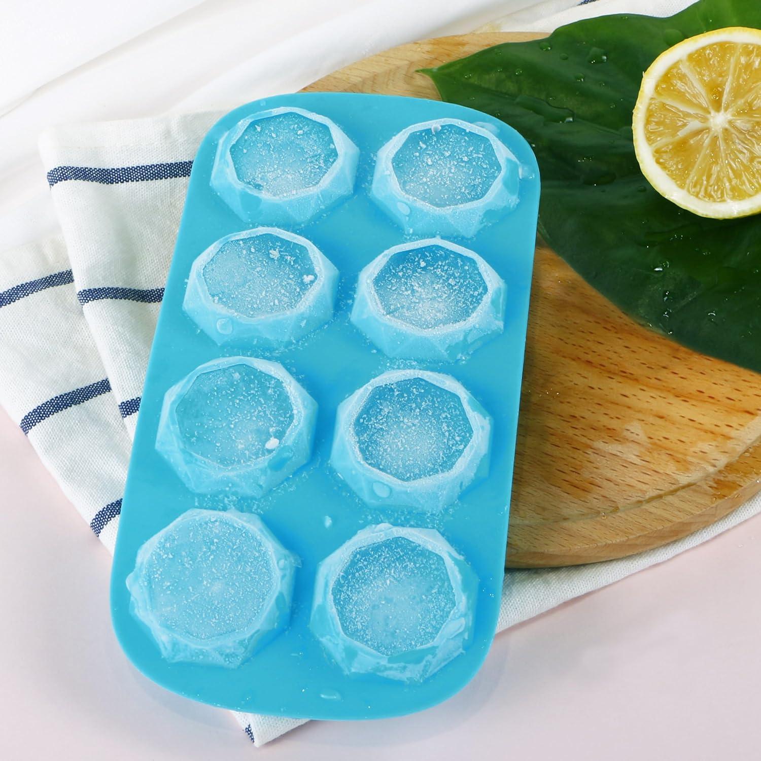 Moldes de Hielo Webake 2 Pack Silicona Diamante 16 Cavidades