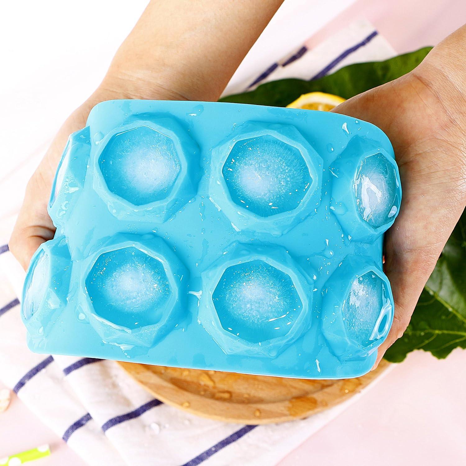 Moldes de Hielo Webake 2 Pack Silicona Diamante 16 Cavidades