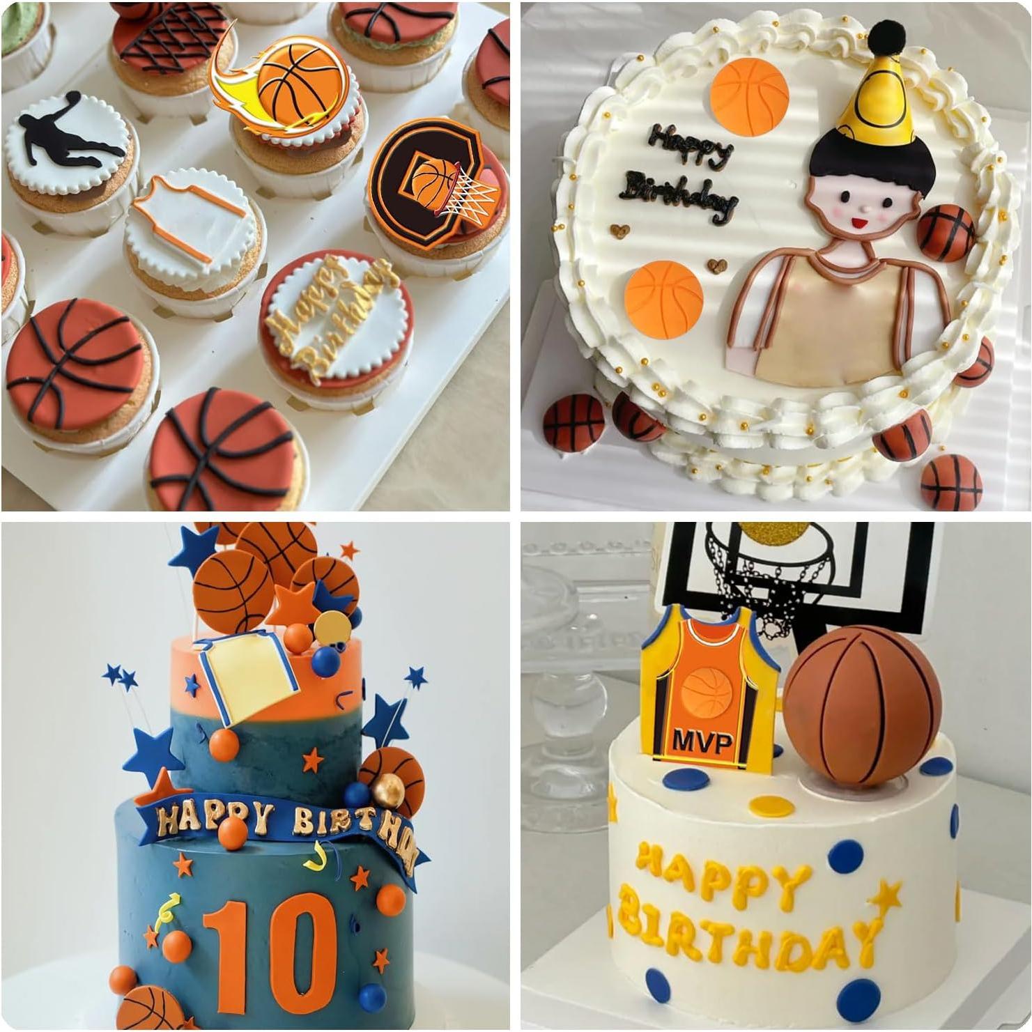 Moldes de Silicona para Fondant Baloncesto Mujiang Set de 3