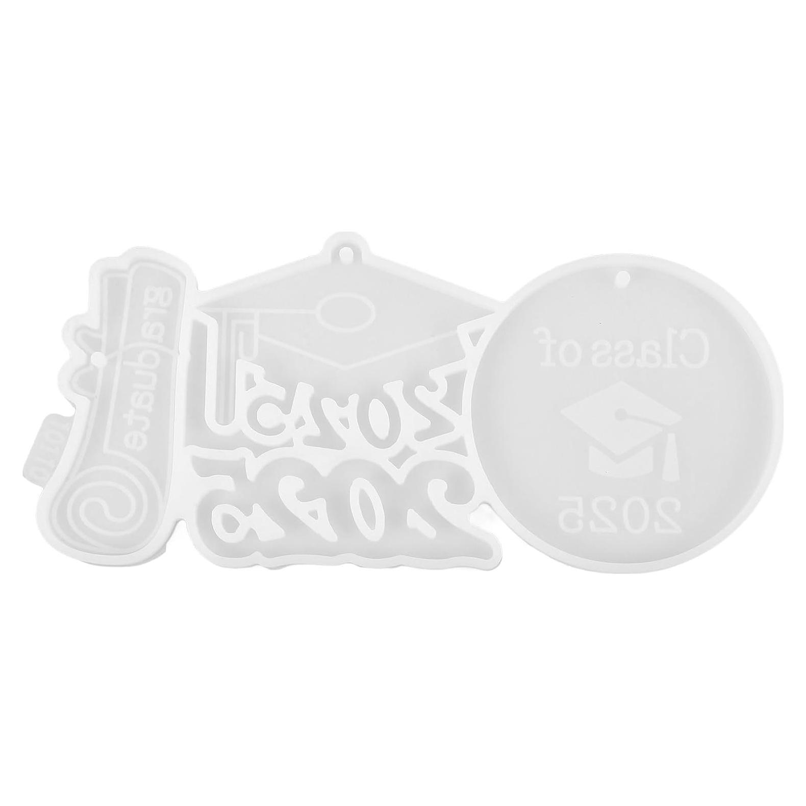 Molde de Silicona para Llaveros de Graduación LALAFINA 17.5x8.5cm