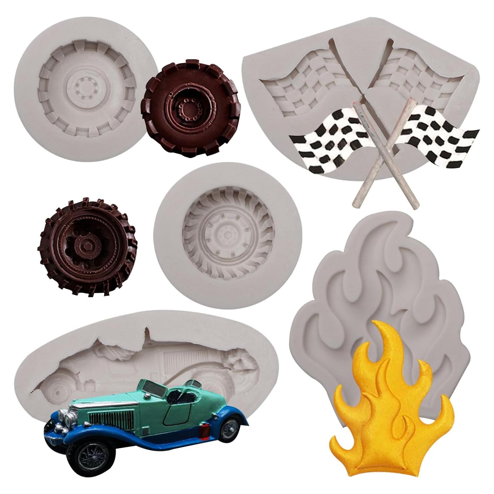 Set de Moldes de Silicona para Pasteles Caregene - 5 Piezas