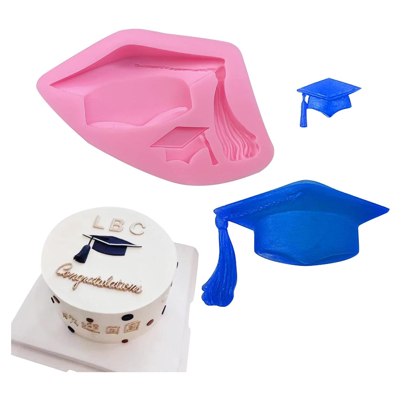 Molde de Silicona para Chocolate Tapa de Graduación Muyulin 10.5x6.5cm