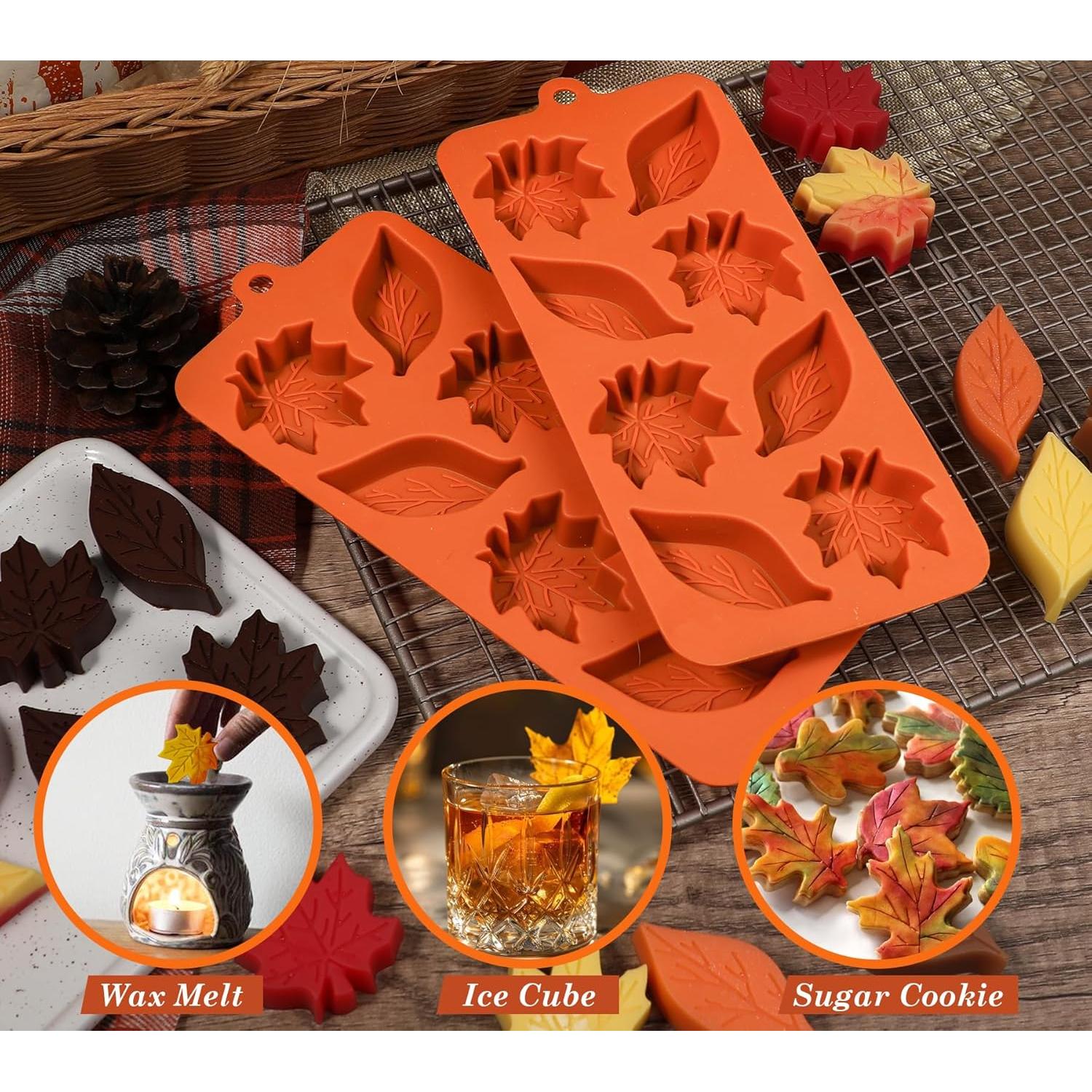 Molde de Silicona Hoja de Arce Webake - 2 Cavidades 22.86 cm