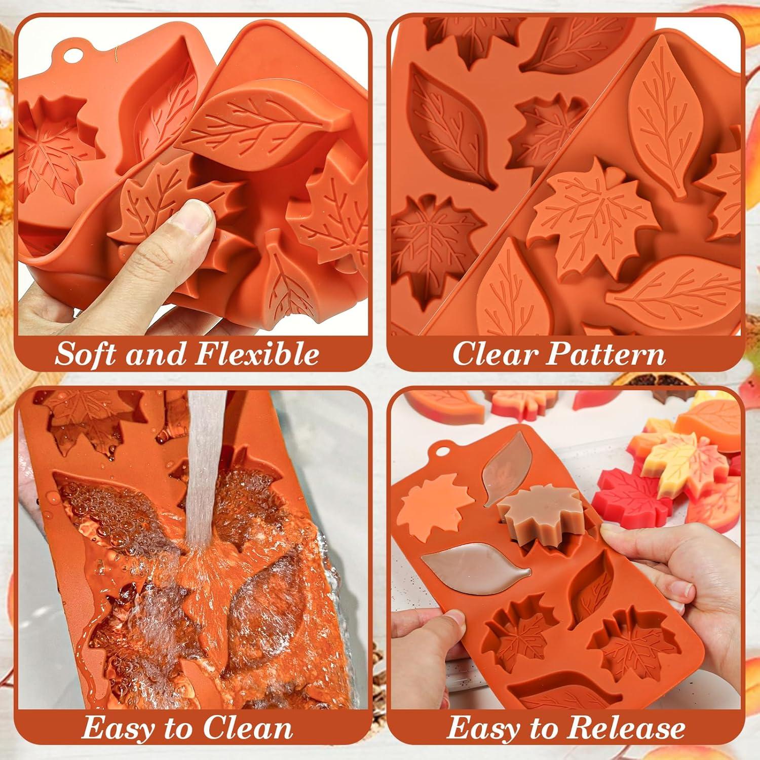 Molde de Silicona Hoja de Arce Webake - 2 Cavidades 22.86 cm