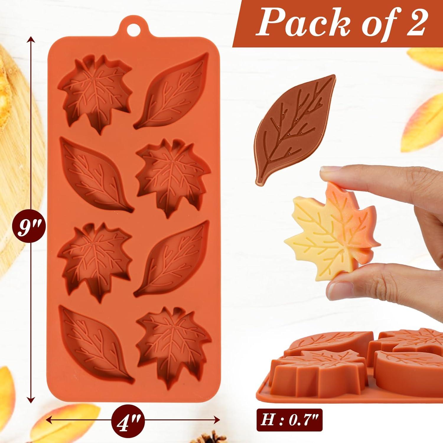 Molde de Silicona Hoja de Arce Webake - 2 Cavidades 22.86 cm