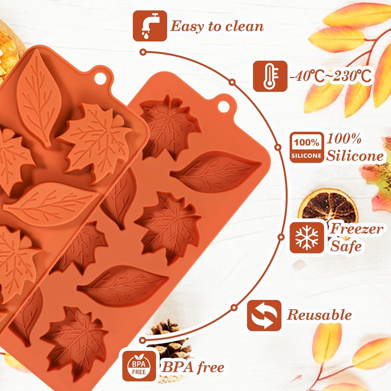 Molde de Silicona Hoja de Arce Webake - 2 Cavidades 22.86 cm