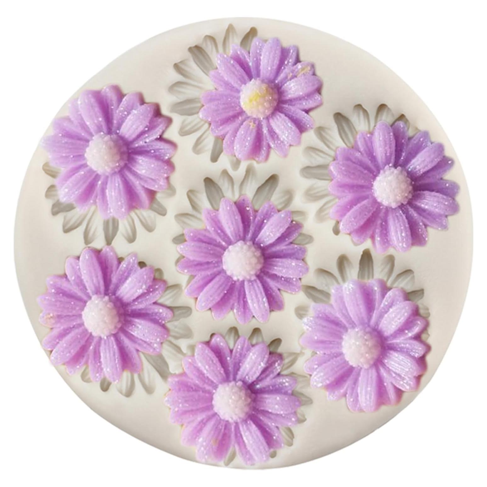 Molde de Silicona Flor Margarita YANQINMS 8x7 cm Reutilizable