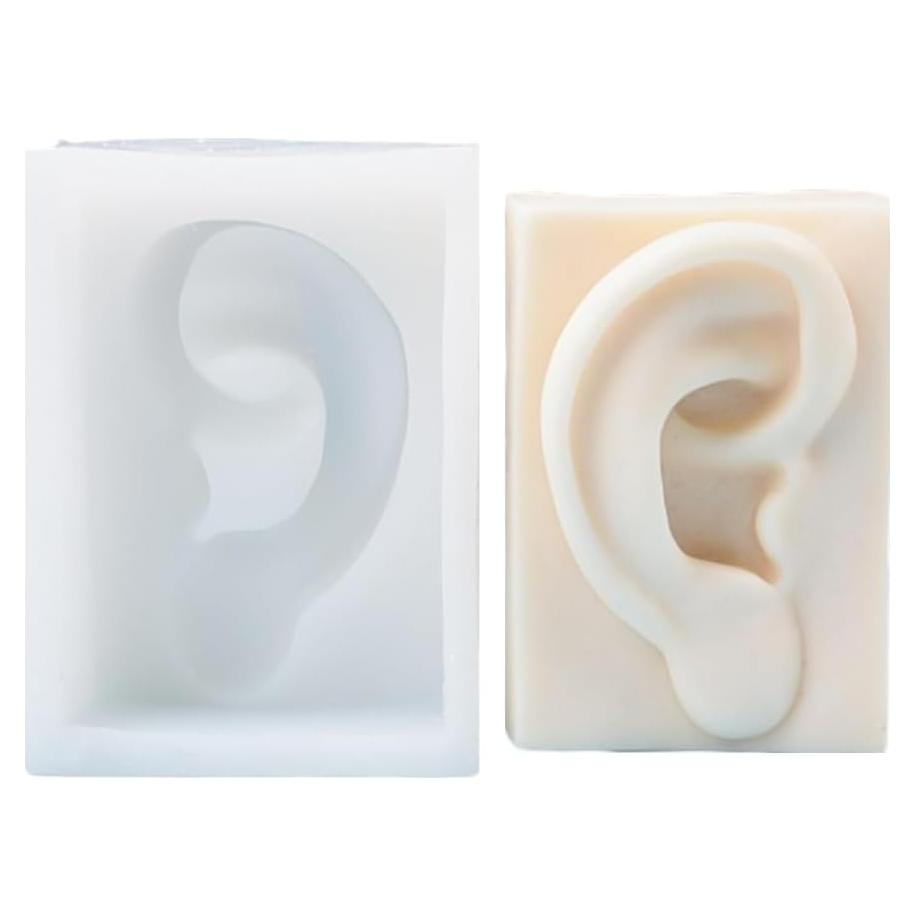 Molde de silicona facial XMOX para velas y jabones 8.4x11.2 cm