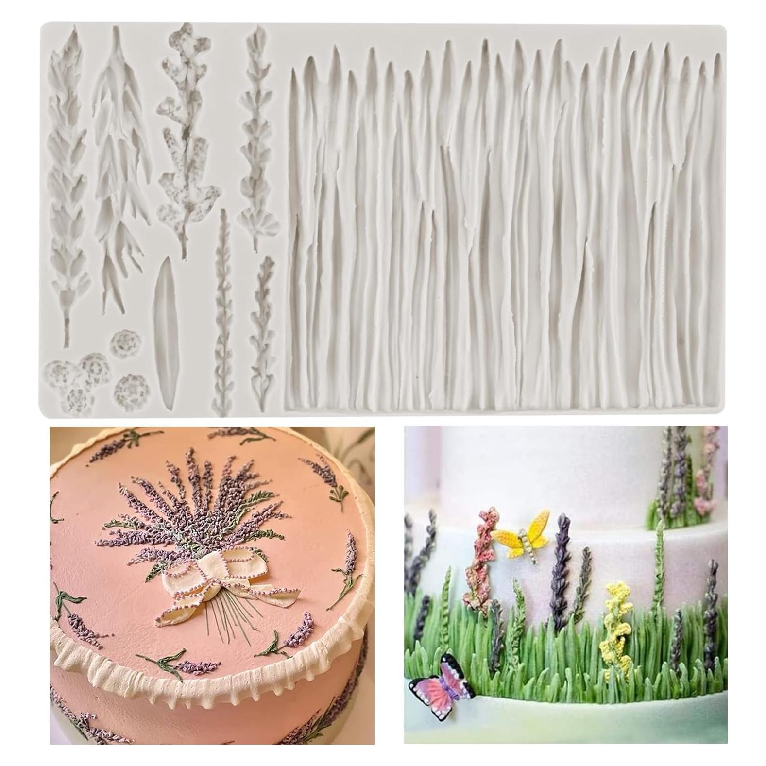 Molde de Silicona para Fondant Flor de Lavanda MINFEIDMS 8x7cm