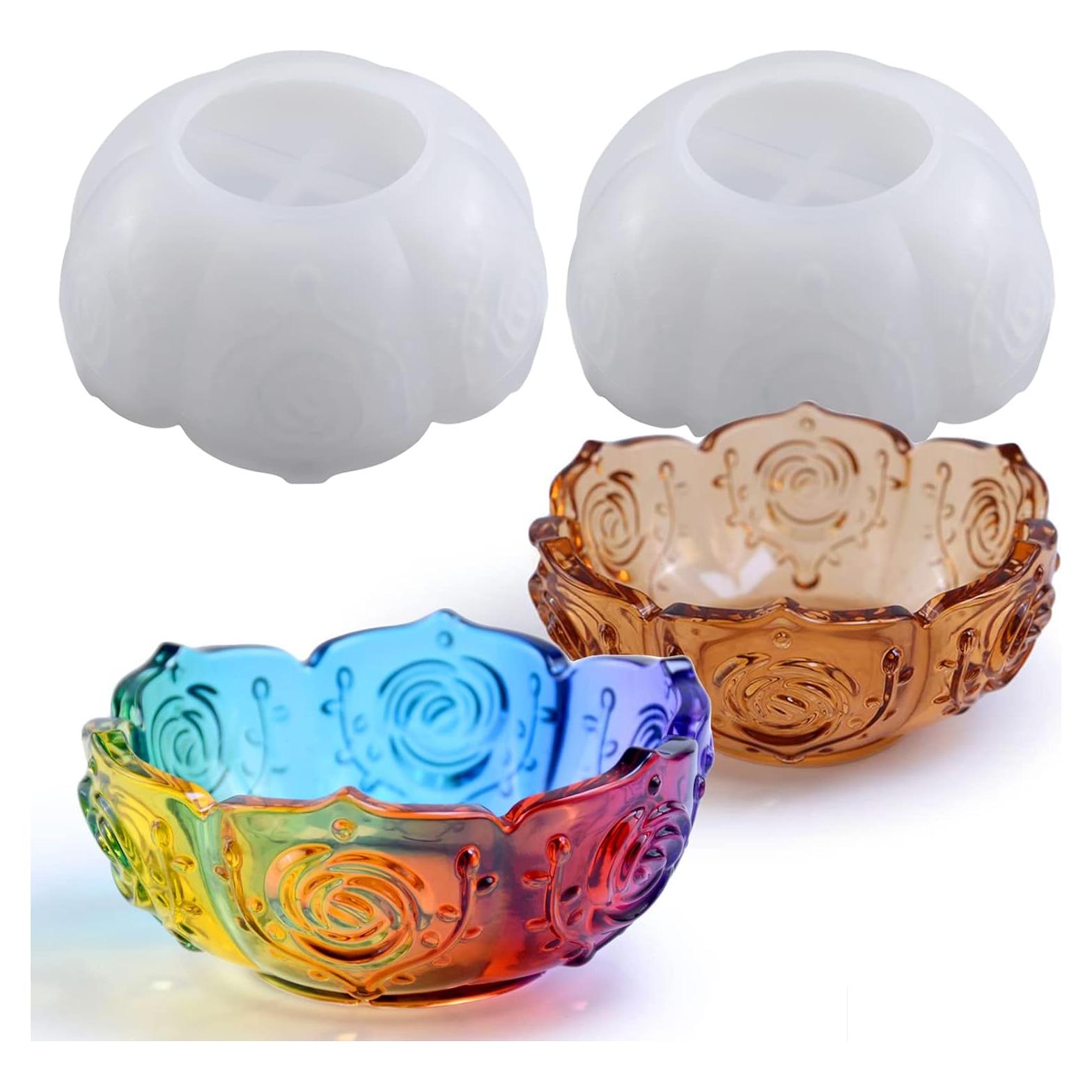 Molde de Silicona Wehous para Tazón de Flor 2 Piezas 11.4cm