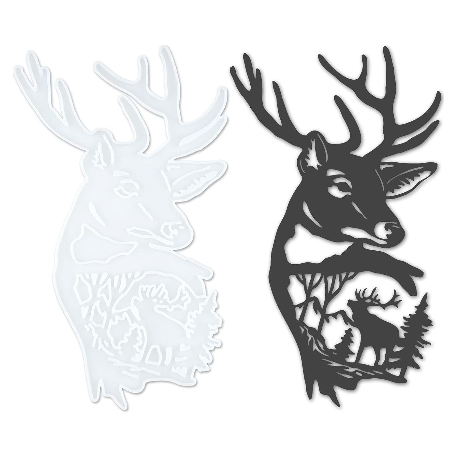 Molde de Silicona Cabeza de Ciervo MUFUN 22.86x15.24cm