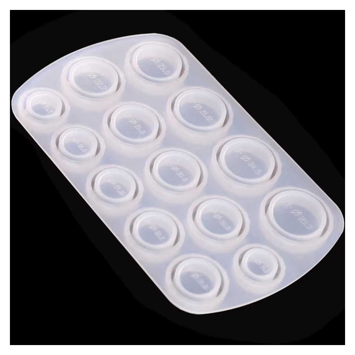 Moldes de Silicona para Anillos DOODA, 14 Tamaños, 5.5mm Ancho