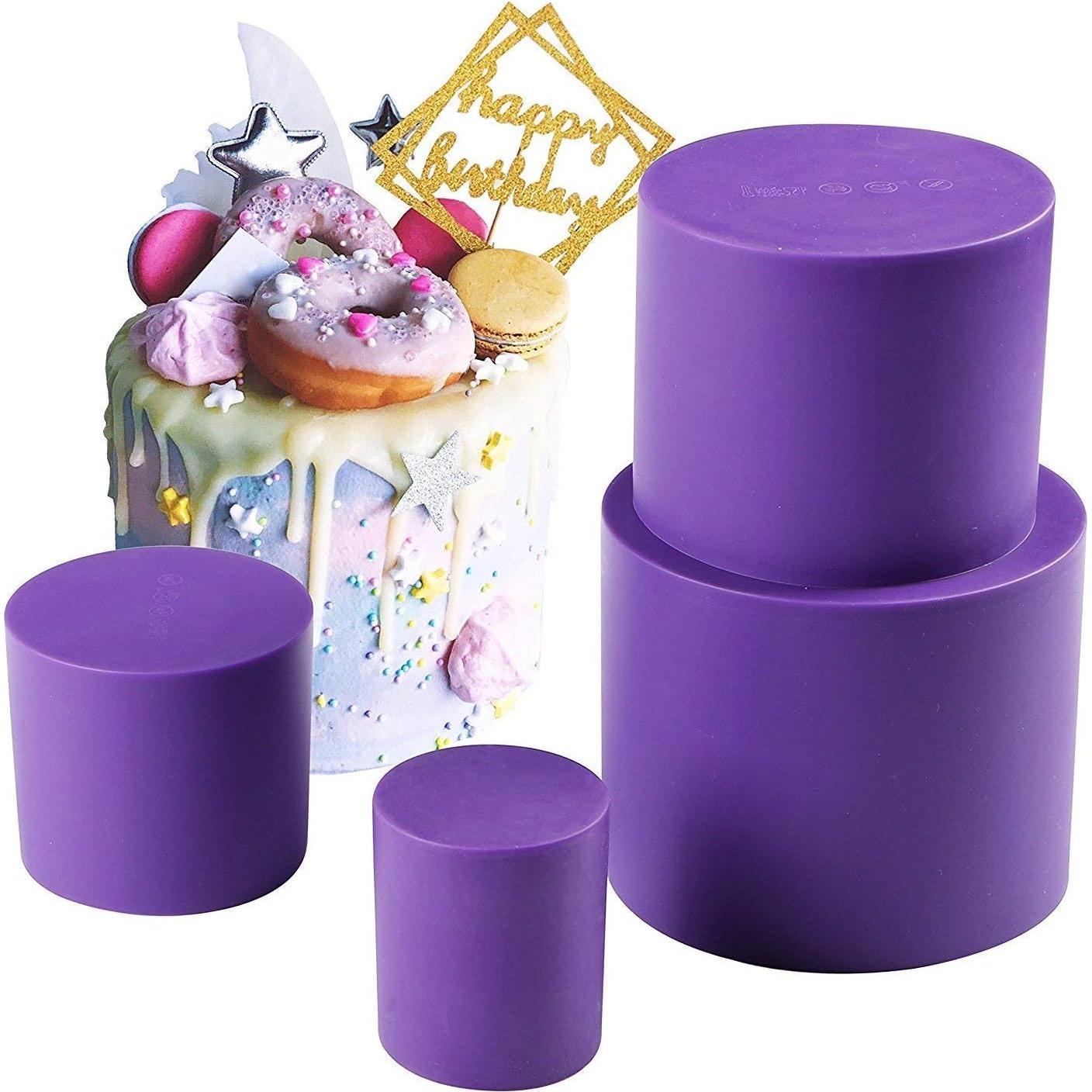 Juego de Moldes Redondos Webake de Silicona 4 Capas 15 cm