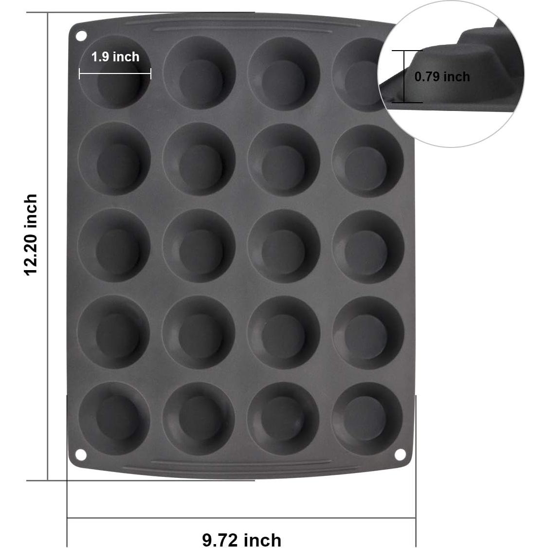 Molde para Mini Muffins Webake de Silicona - 20 Cavidades