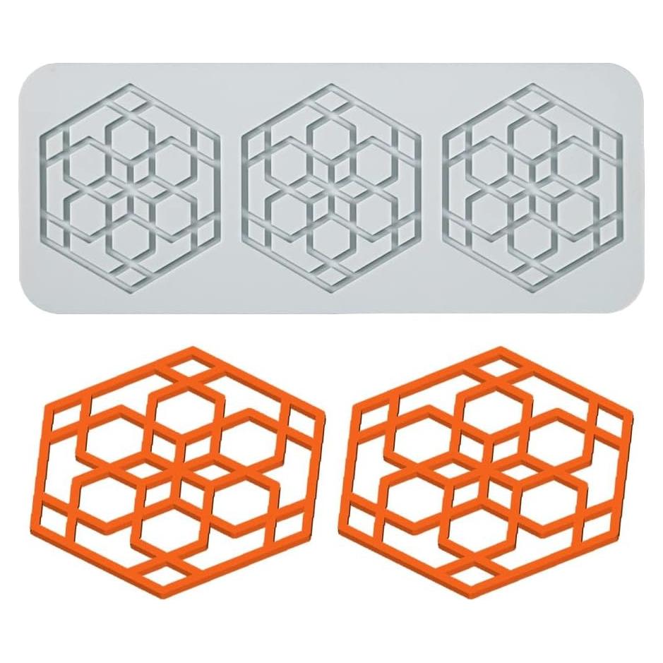 Molde de Silicona 3D TUKE para Pasteles y Chocolates 23.24x9.34cm