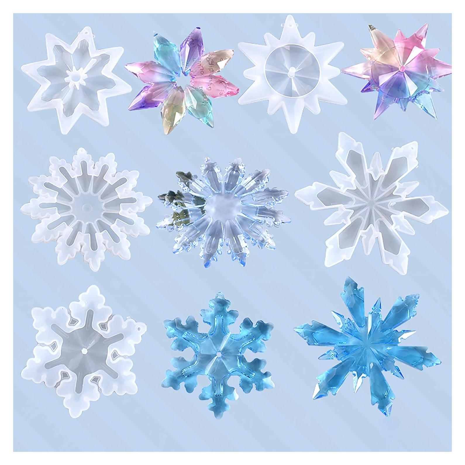 Paquete de 5 Moldes de Silicona ESEDAGE para Resina y Velas