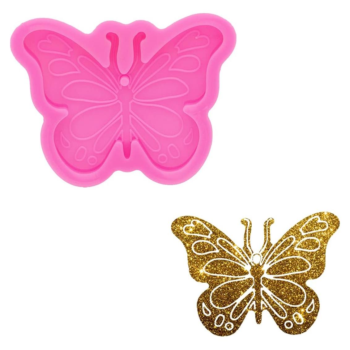 Molde de Silicona Mariposa Alas de Ángel para Llavero DIY