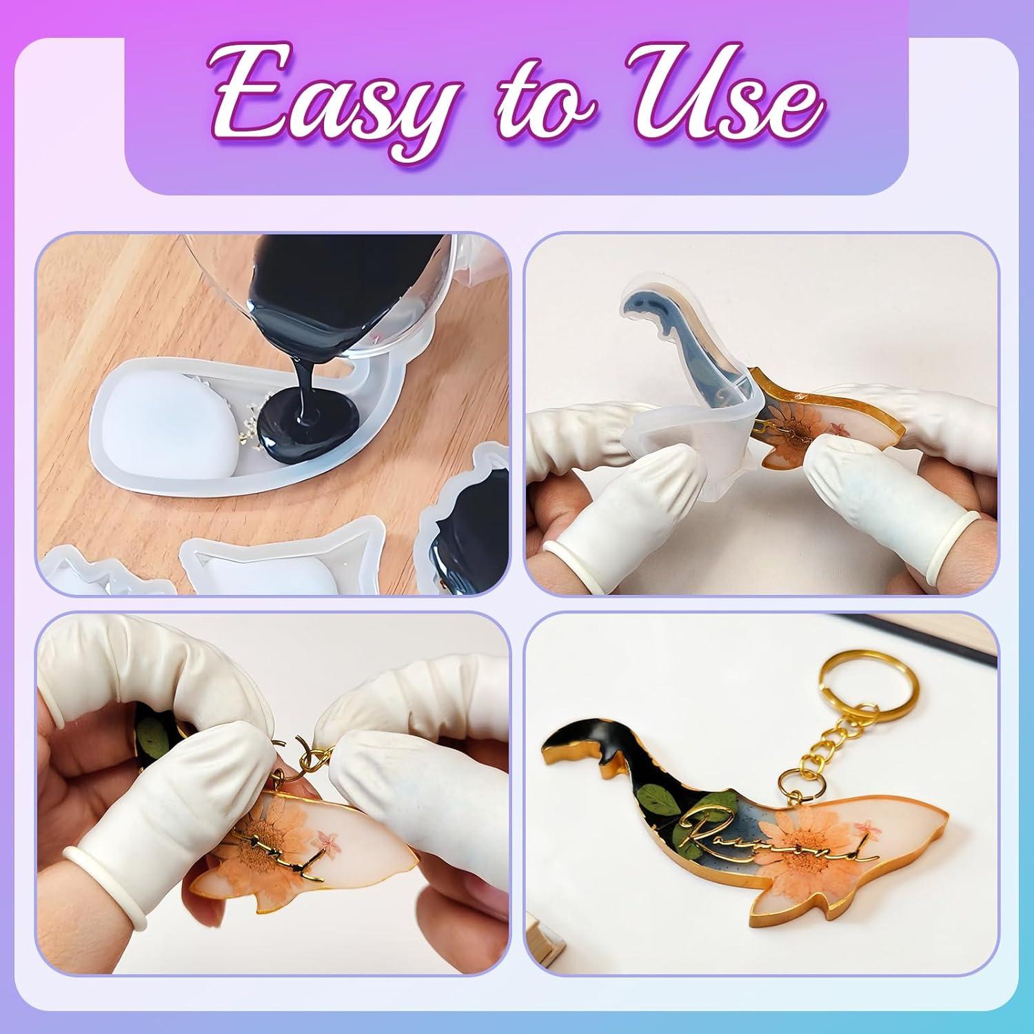 Conjunto de Moldes de Llaveros de Resina RESIN GO 228 Piezas