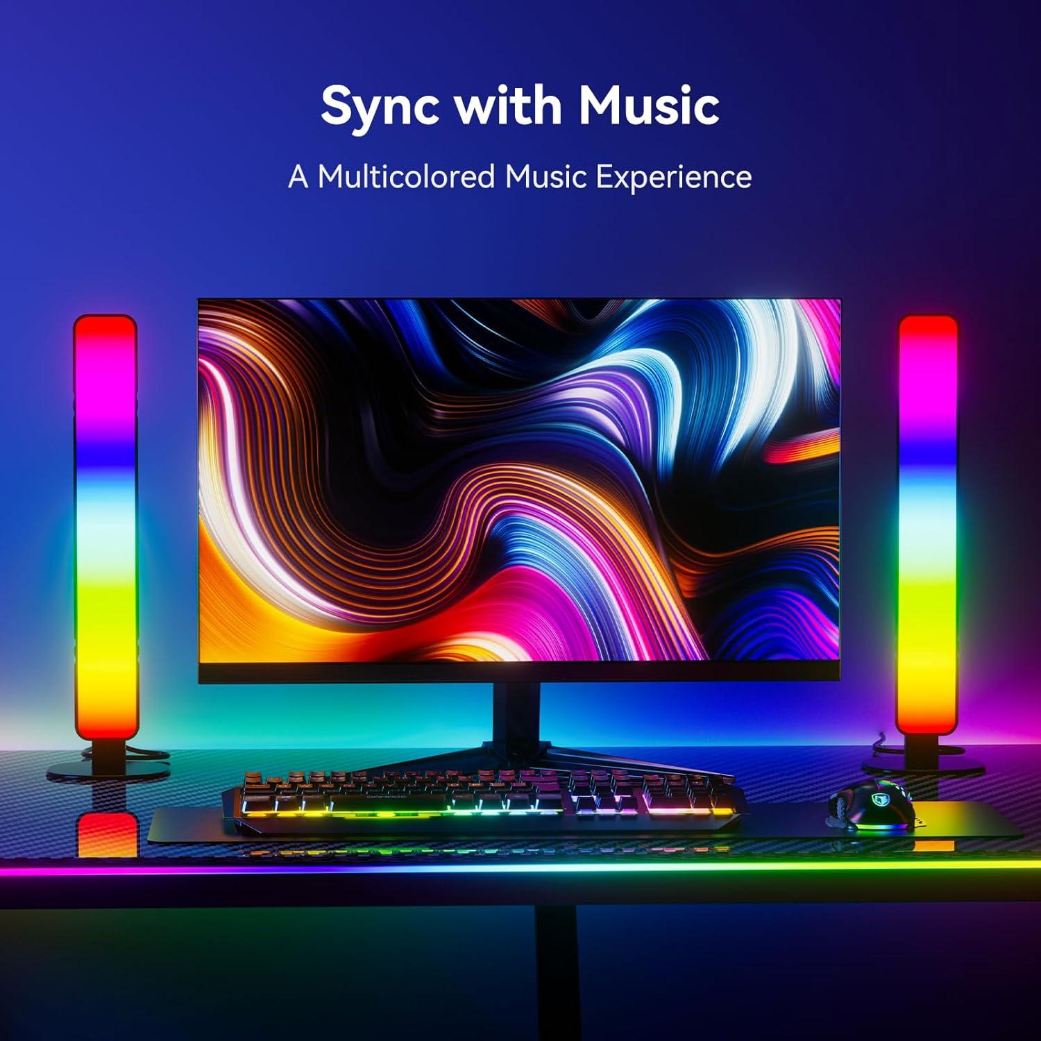 Barra de Luz LED RGB MICTUL con Control Remoto 91 cm