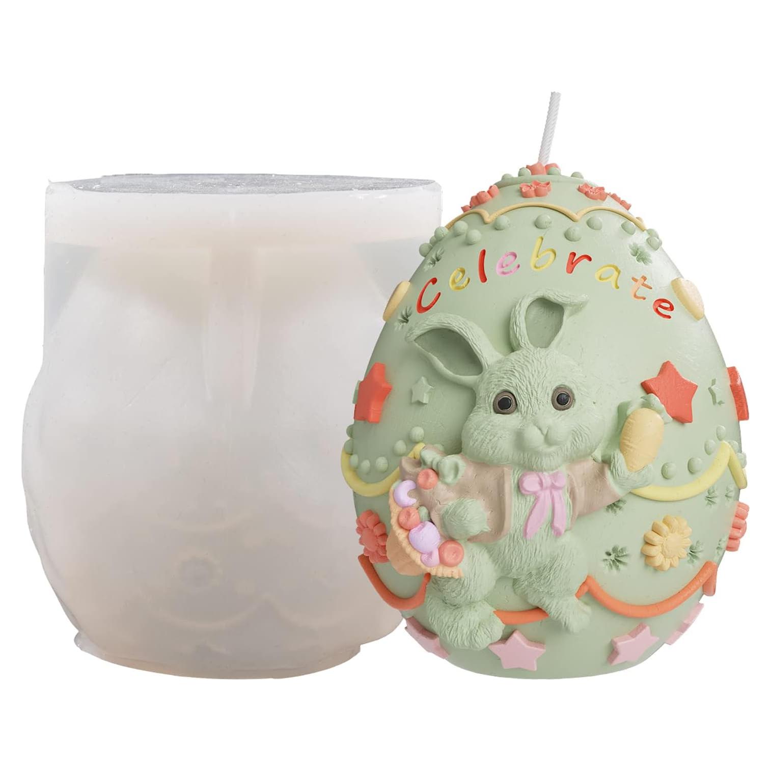 Molde de Silicona Conejo para Pasteles y Velas EVERELAM