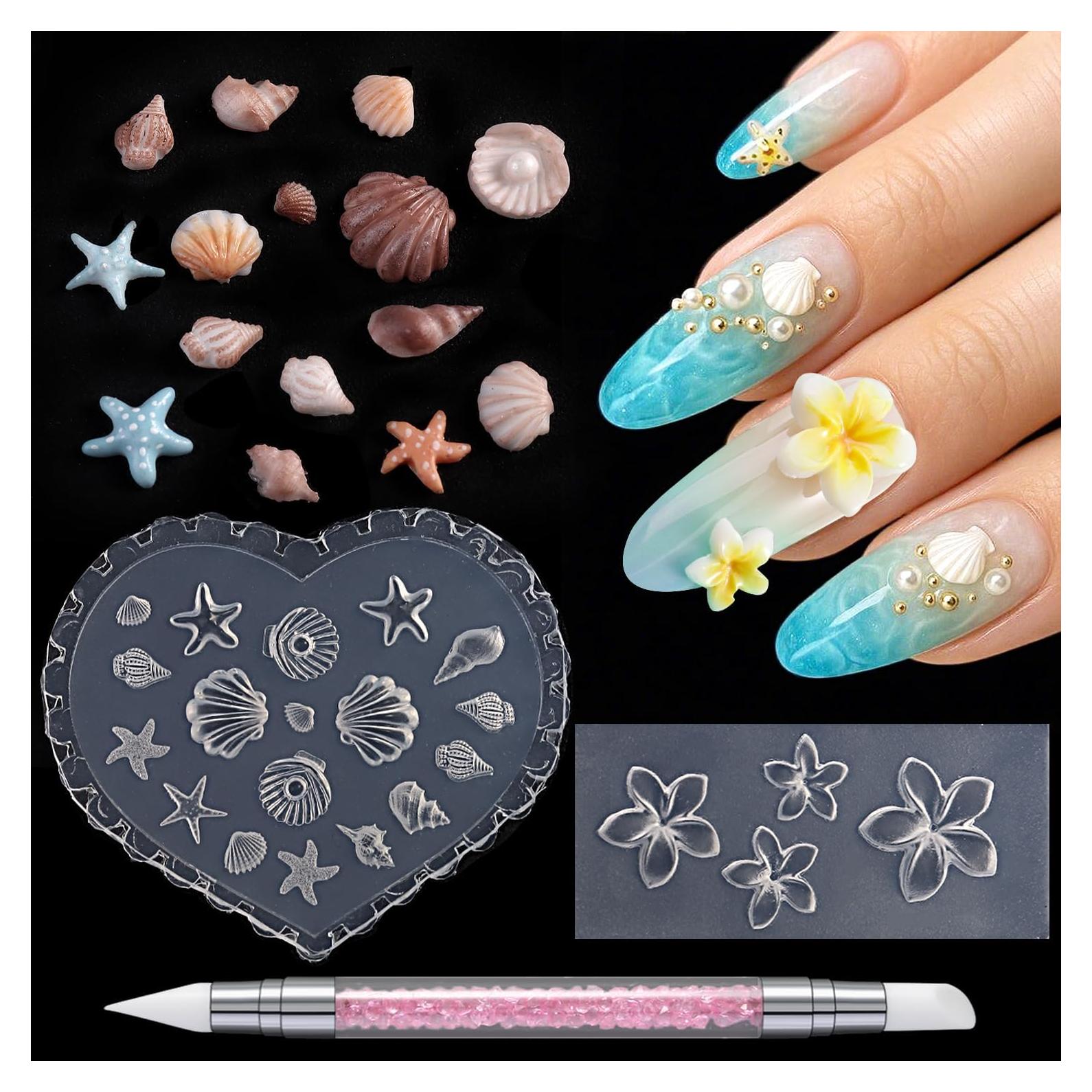 Juego de Moldes de Silicona Furtherpretty para Uñas 3D