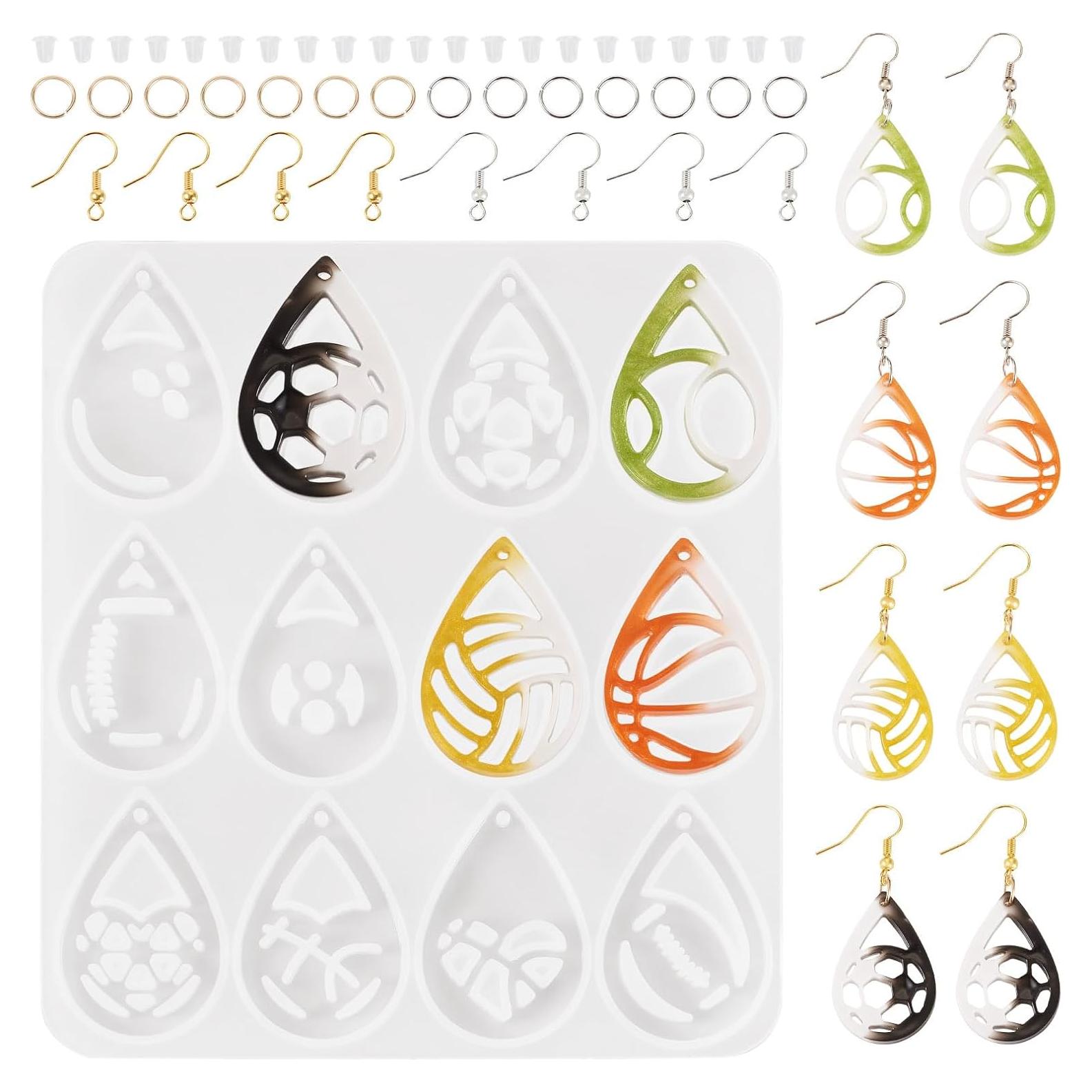 Moldes de Silicona para Pendientes Deportivos Magibeads