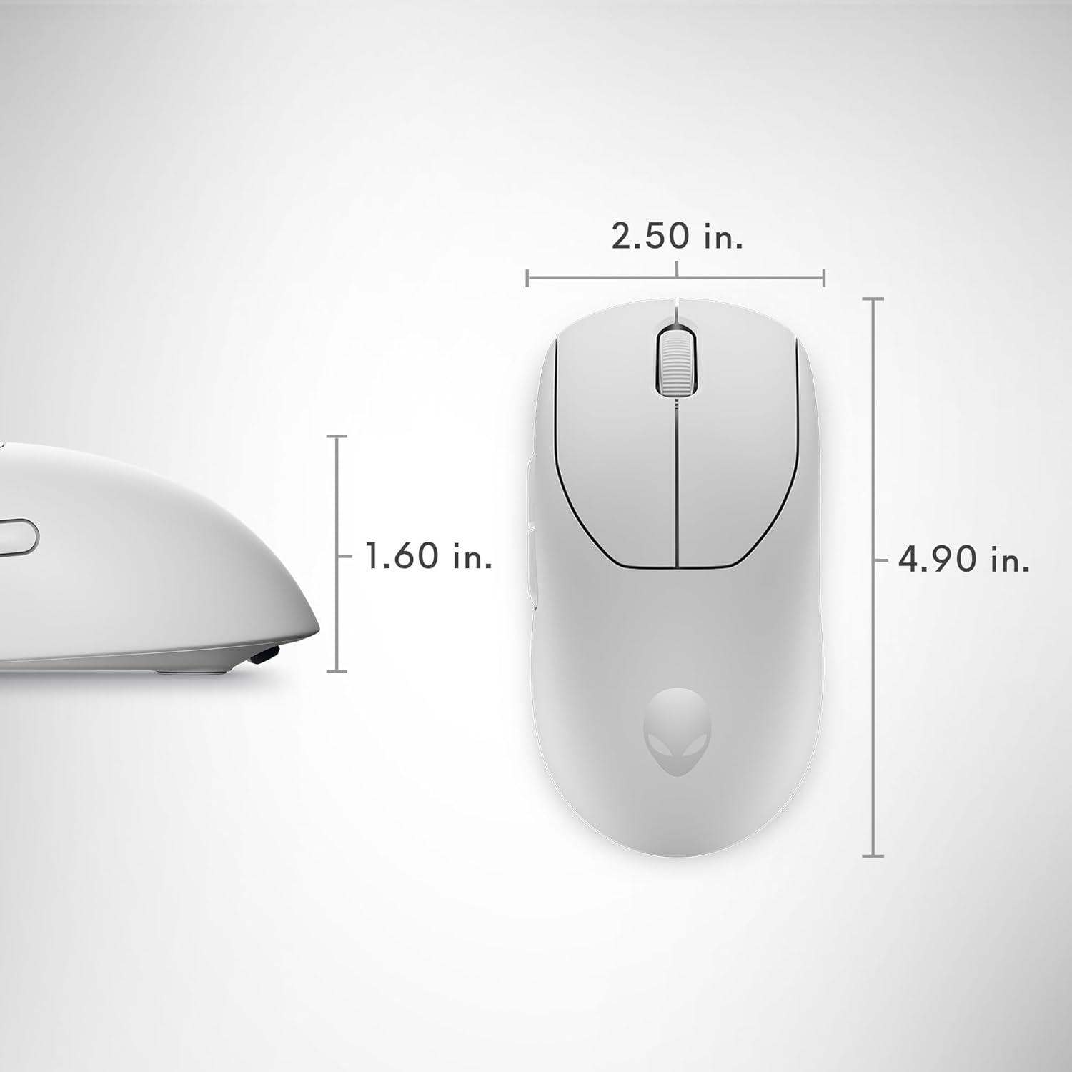 Ratón Gaming Inalámbrico Alienware Pro - Luz Lunar, 6 Botones