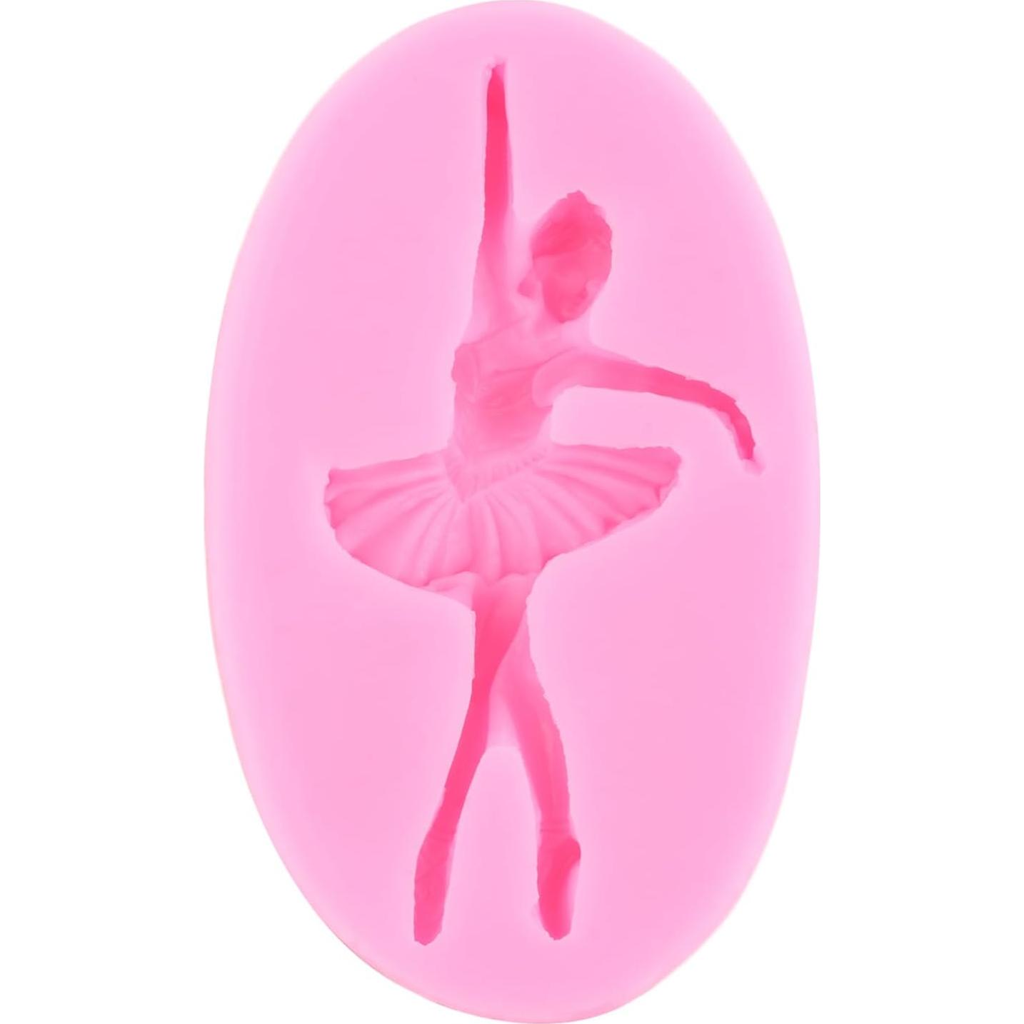 Molde de Silicona Mujiang para Pasteles de Bailarina - Set de 4