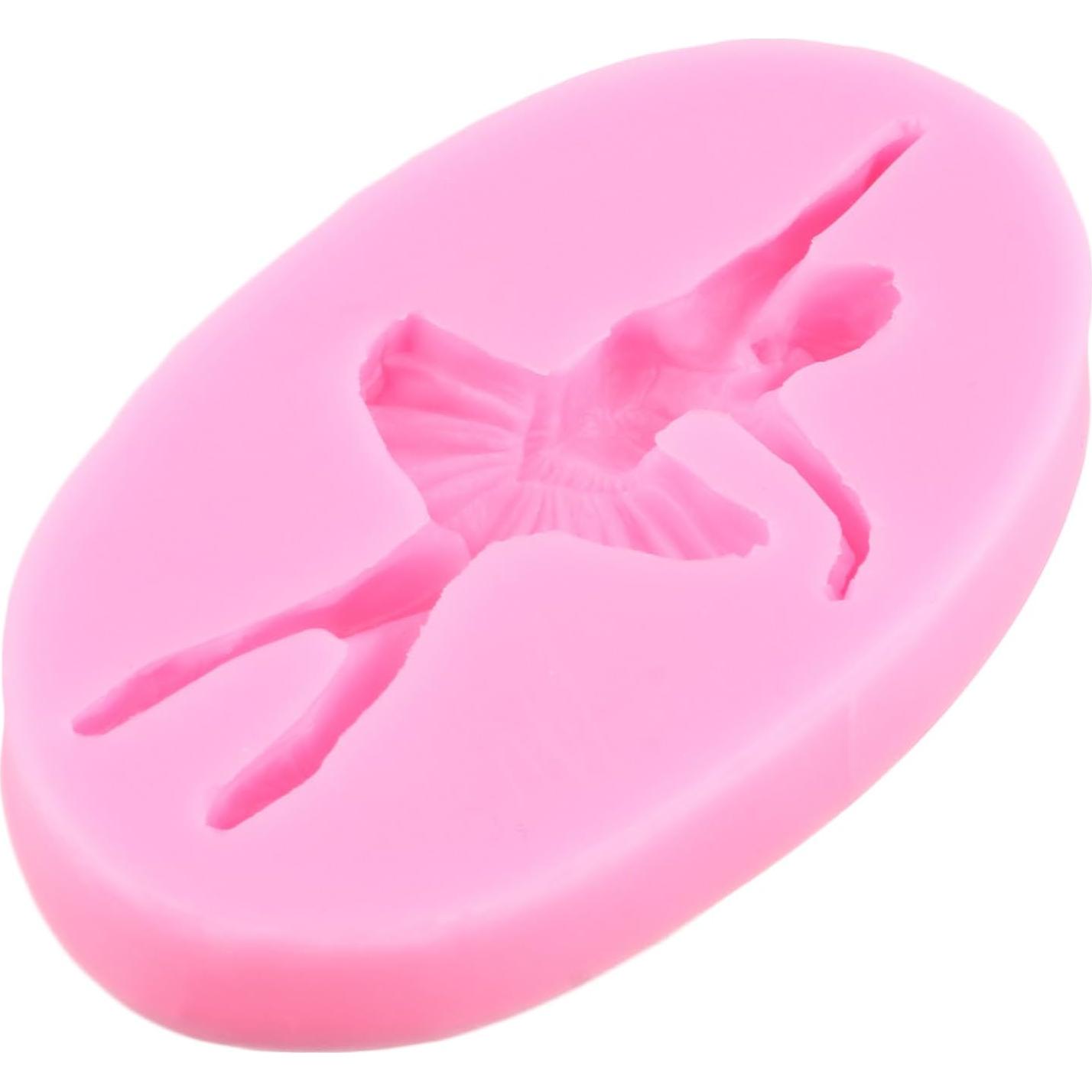 Molde de Silicona Mujiang para Pasteles de Bailarina - Set de 4