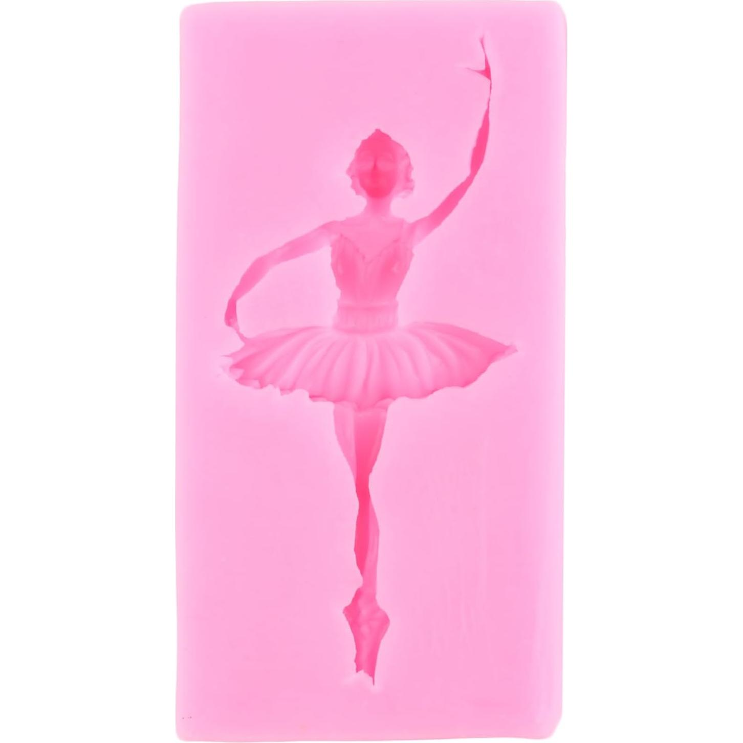 Molde de Silicona Mujiang para Pasteles de Bailarina - Set de 4