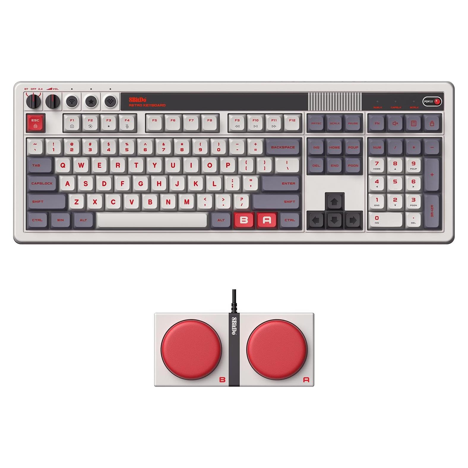 Teclado Mecánico 8Bitdo Edición N 108 Teclas Bluetooth USB-C