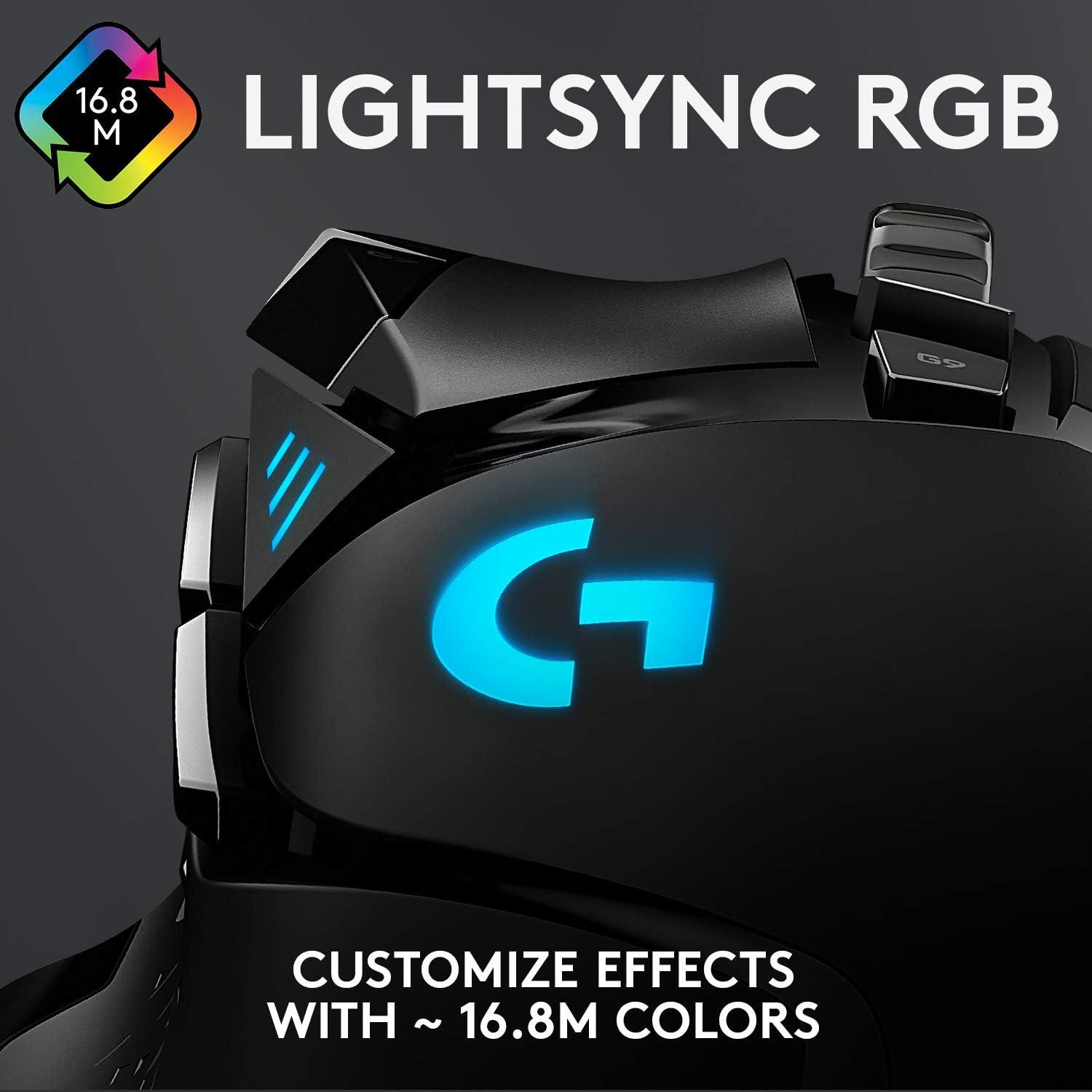 Ratón Gaming Logitech G502 HERO con Cable 25600 DPI RGB