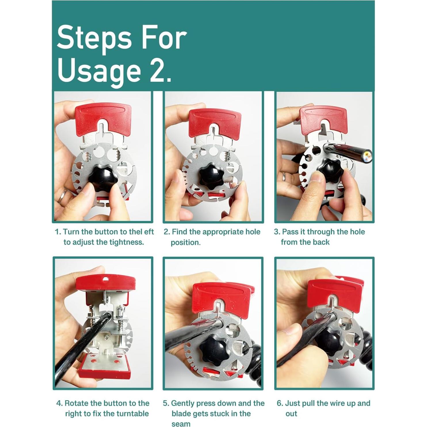 Desforradora de Cables Genérico WS-01 Ajustable 10 Cuchillas