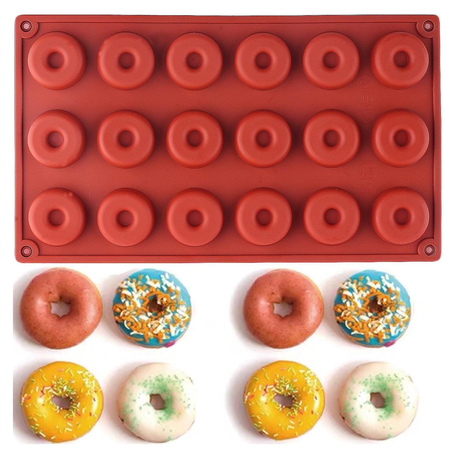 Molde de Silicona para Donuts AIBOYA 29x17 cm Reutilizable