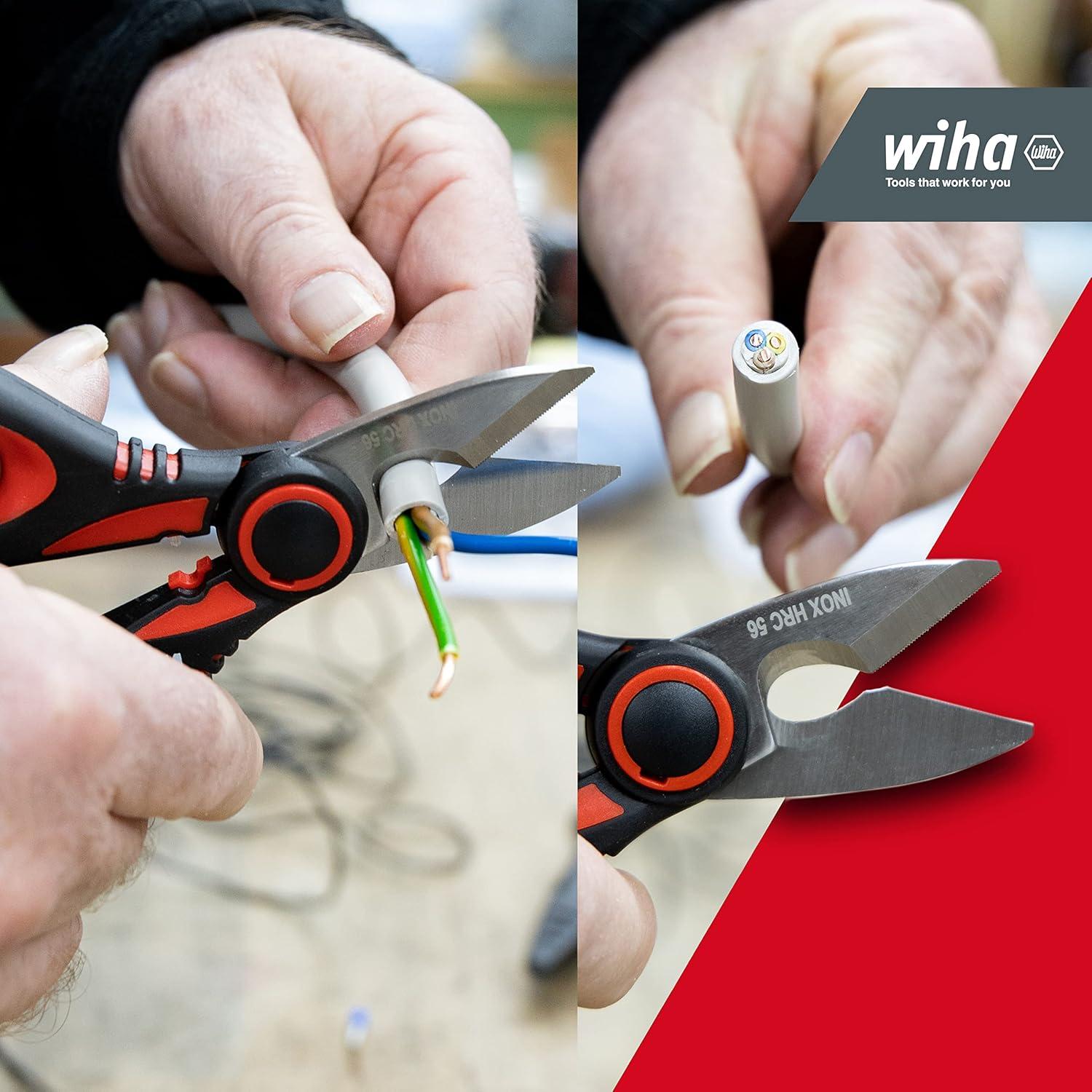 Cortador Wiha Craftsman 4 en 1 con muesca de engaste