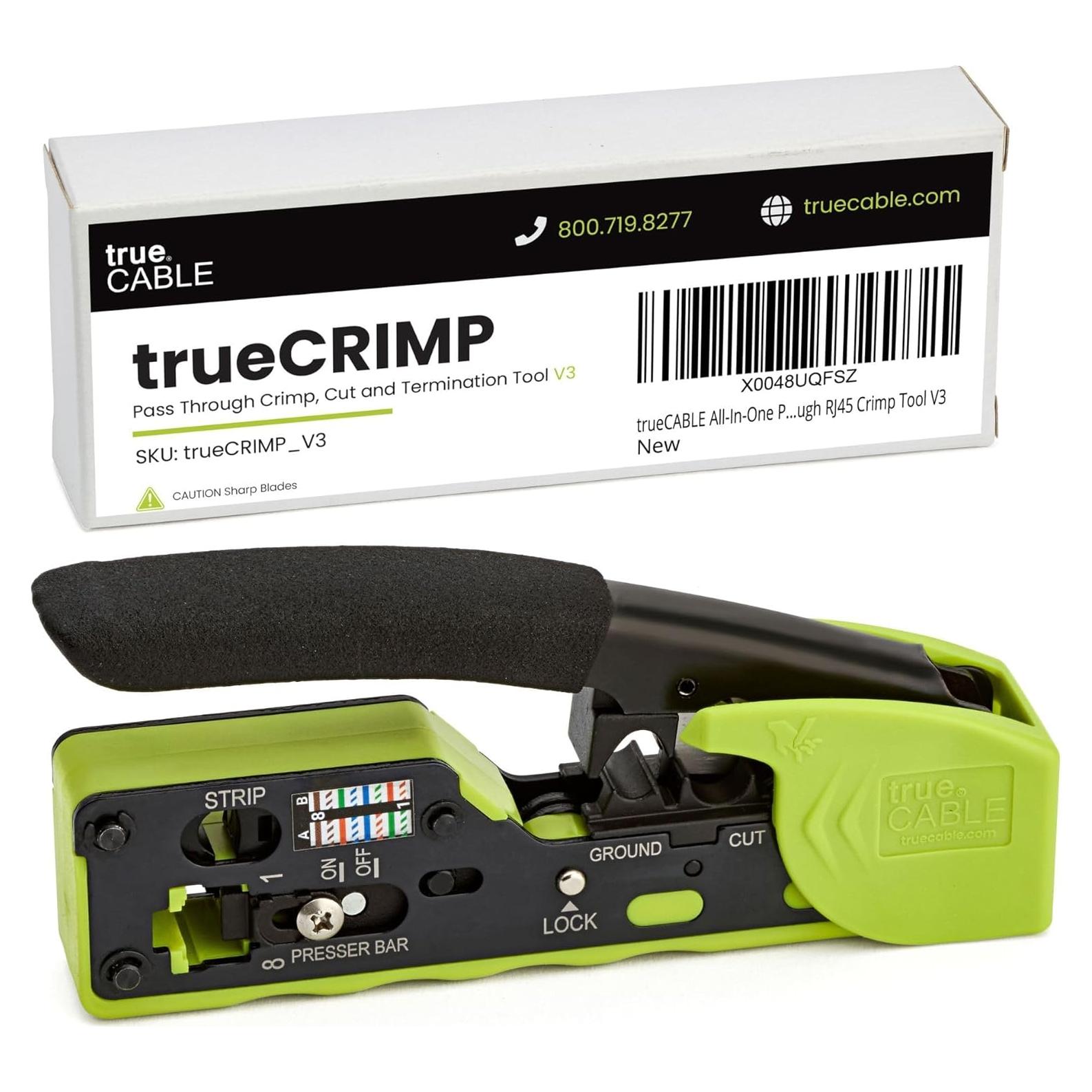 Herramienta de Crimpado RJ45 trueCABLE trueCRIMP V3 - Todo en Uno