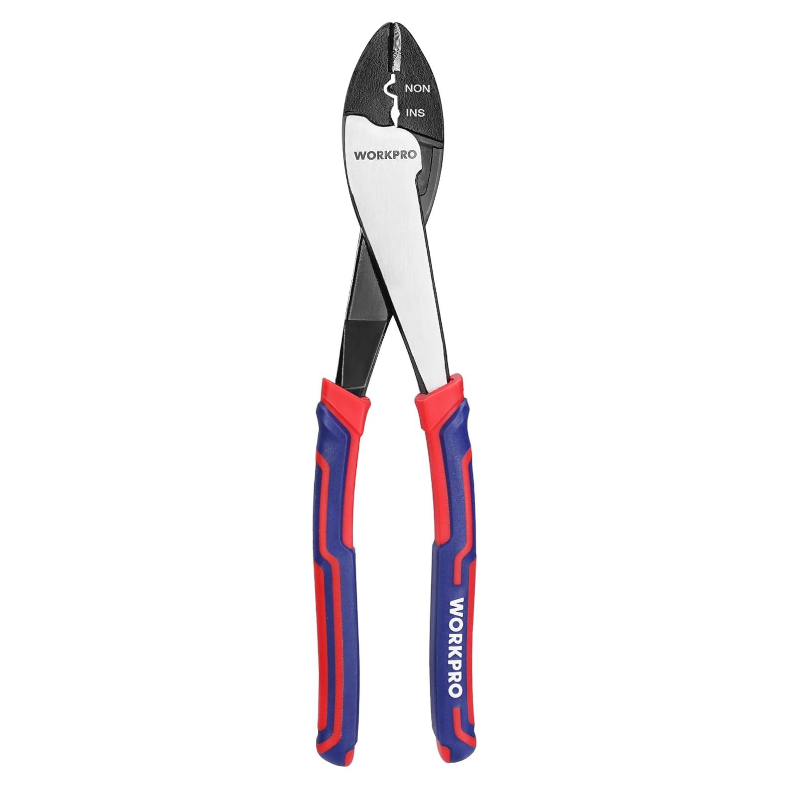 Cortador Crimpador de Alambre WORKPRO 24.13 cm 10-22 AWG